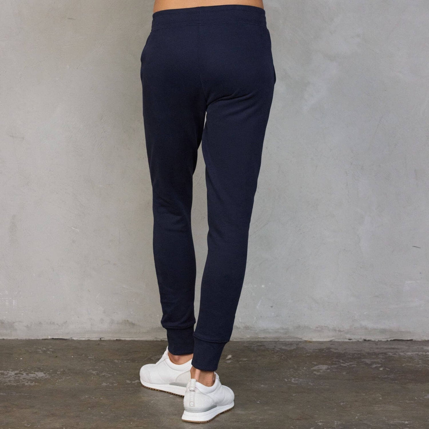Chloe Lux Sweater Navy pants Organic Crew 