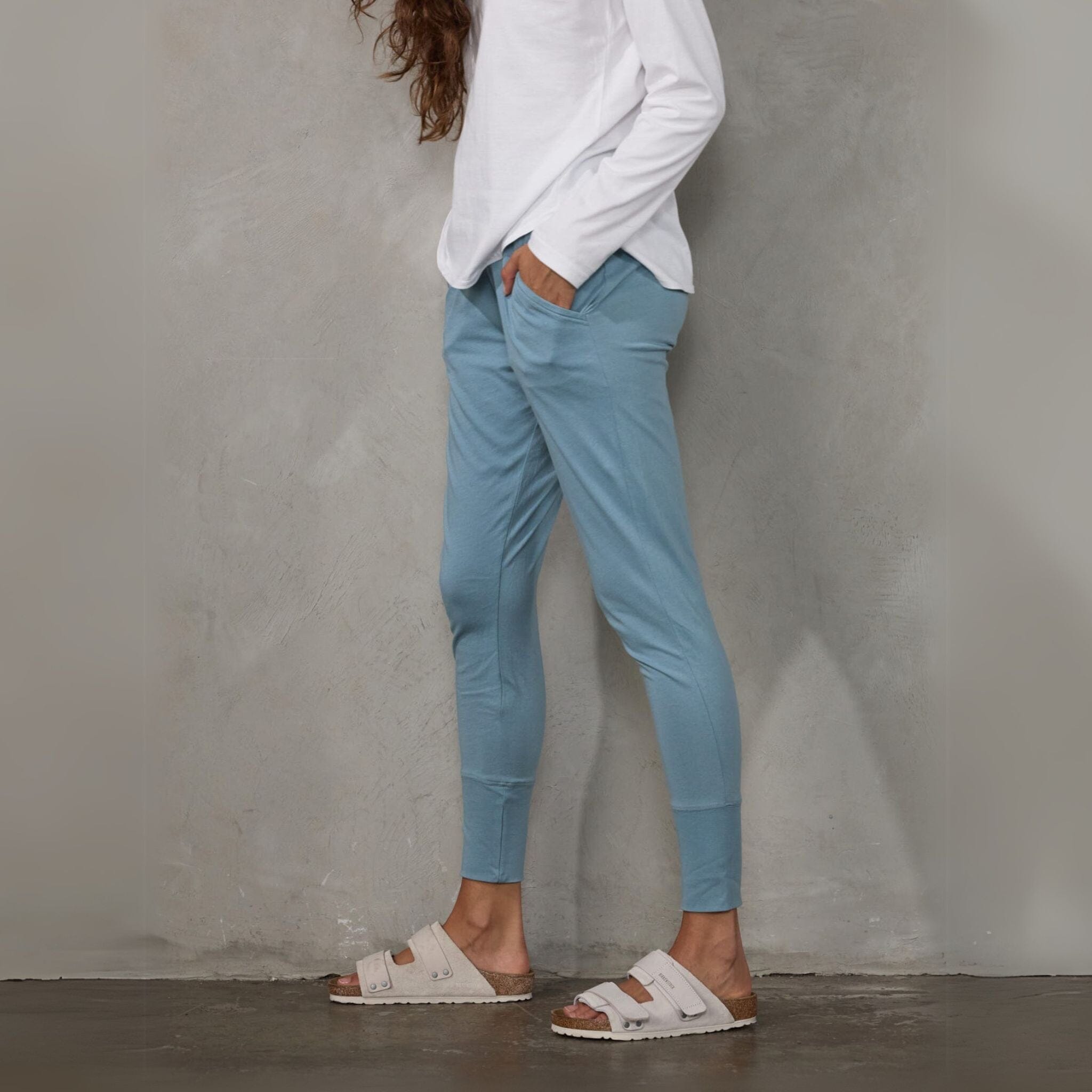 Lounge Pant Steel Blue pants Organic Crew 