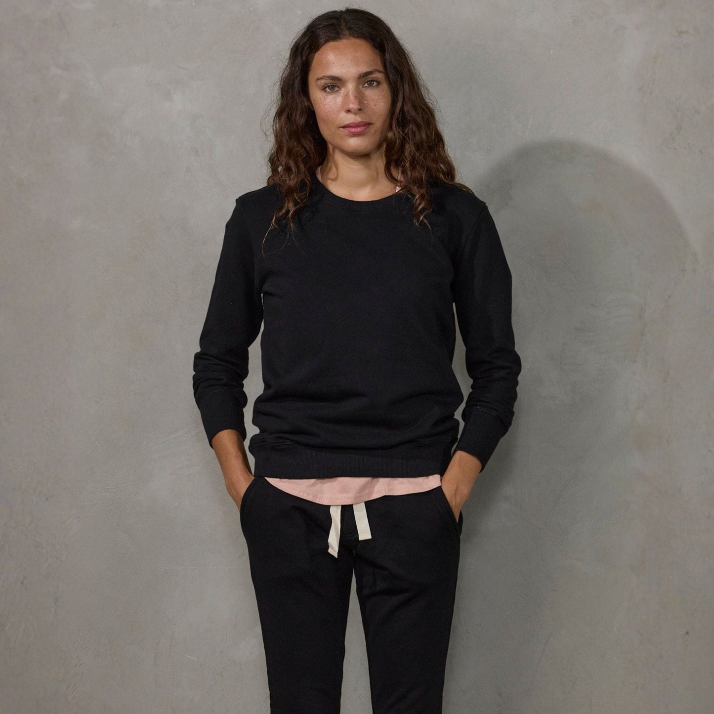 Crew Pant Organic Cotton Black (natural drawstring) pants Organic Crew 