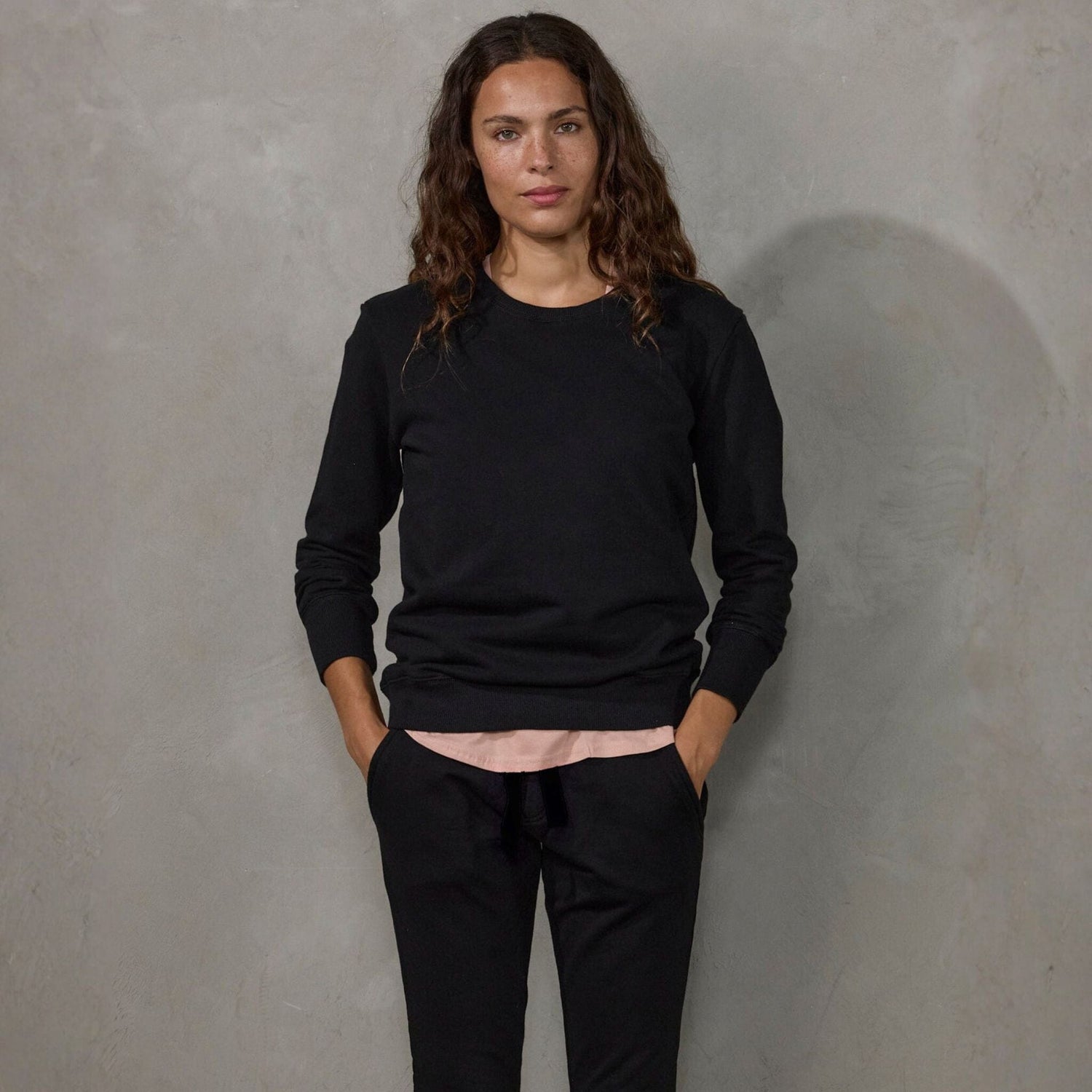 Crew Pant Organic Cotton Black (black drawstring) pants Organic Crew 