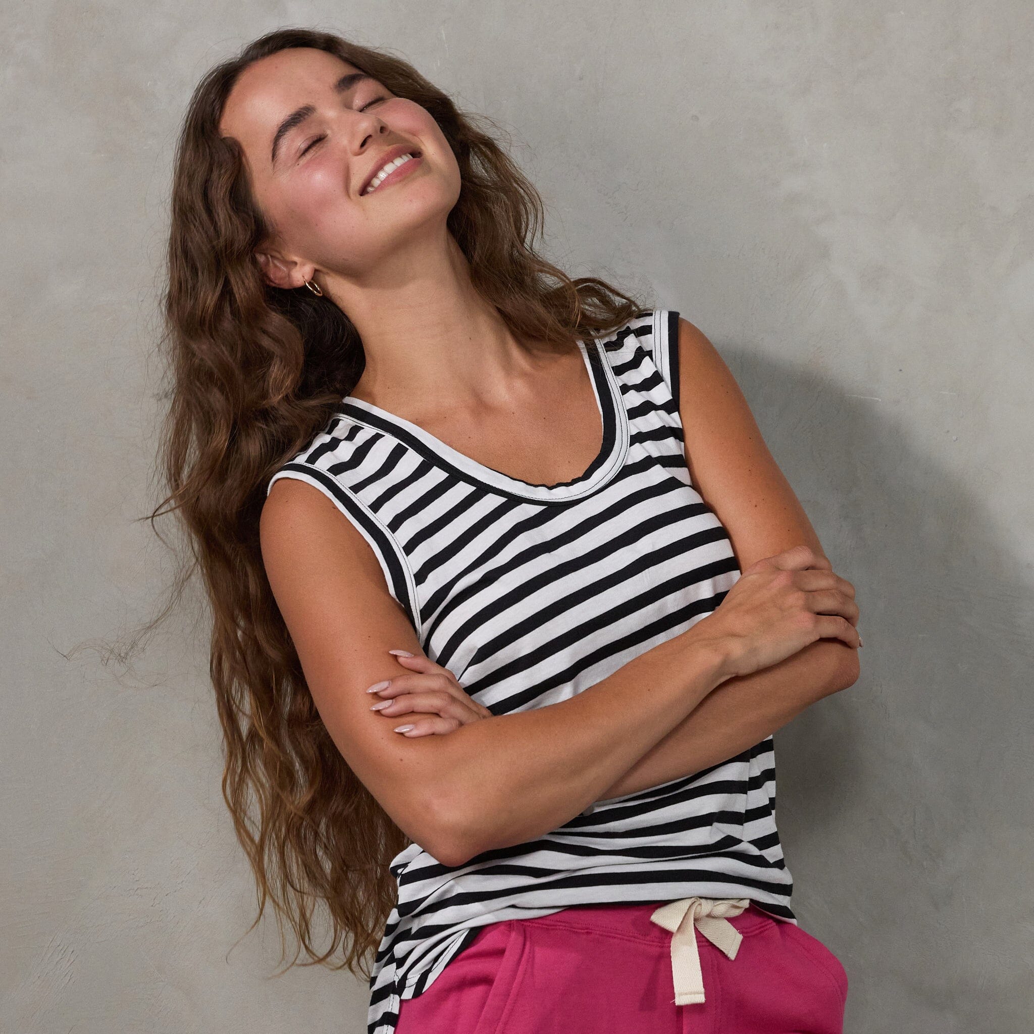 Perfecto Tank Stripe Tank Organic Crew 