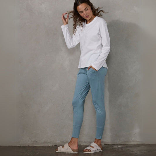 Lounge Pant Steel Blue pants Organic Crew 