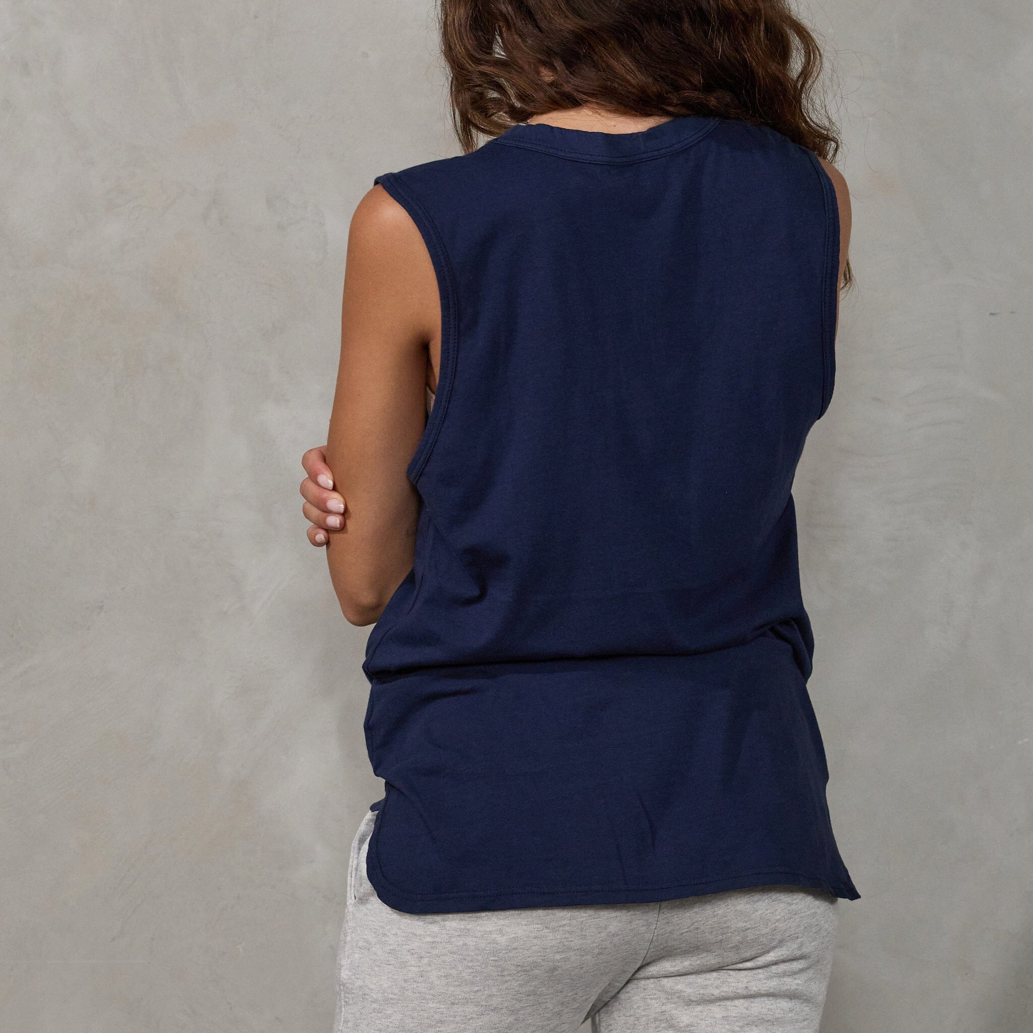 Perfecto Tank Navy Tank Organic Crew 