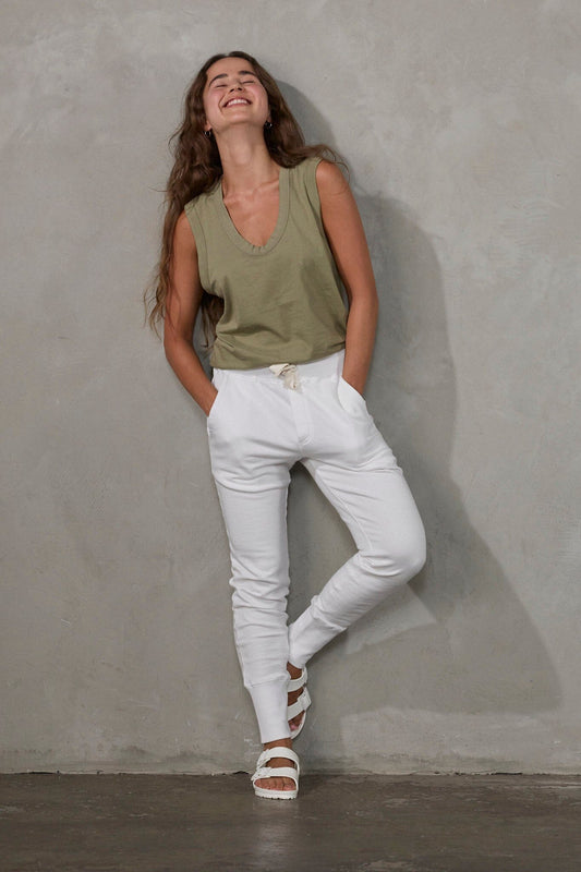 Perfecto Tank Khaki Tank Organic Crew 