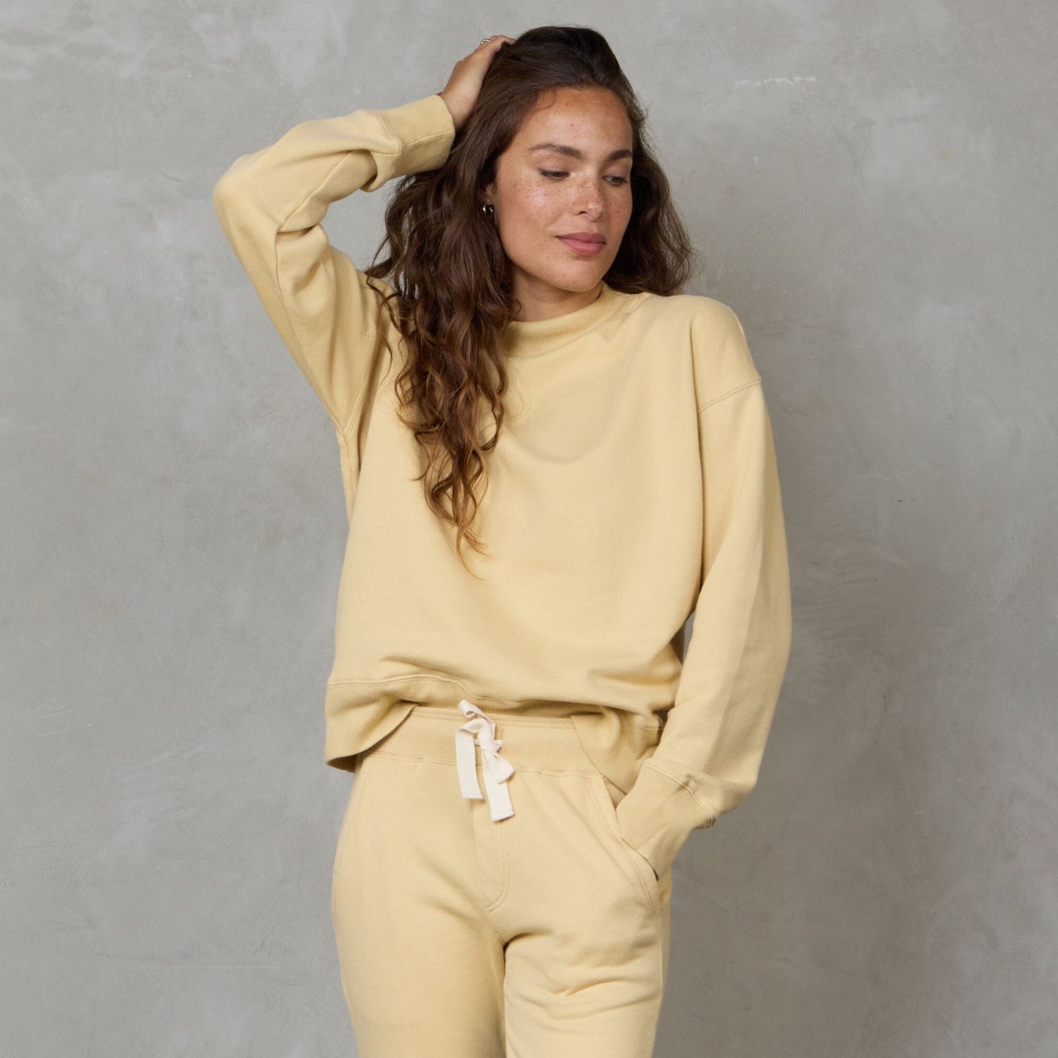 Easy Sweat Butter Sweater Organic Crew 