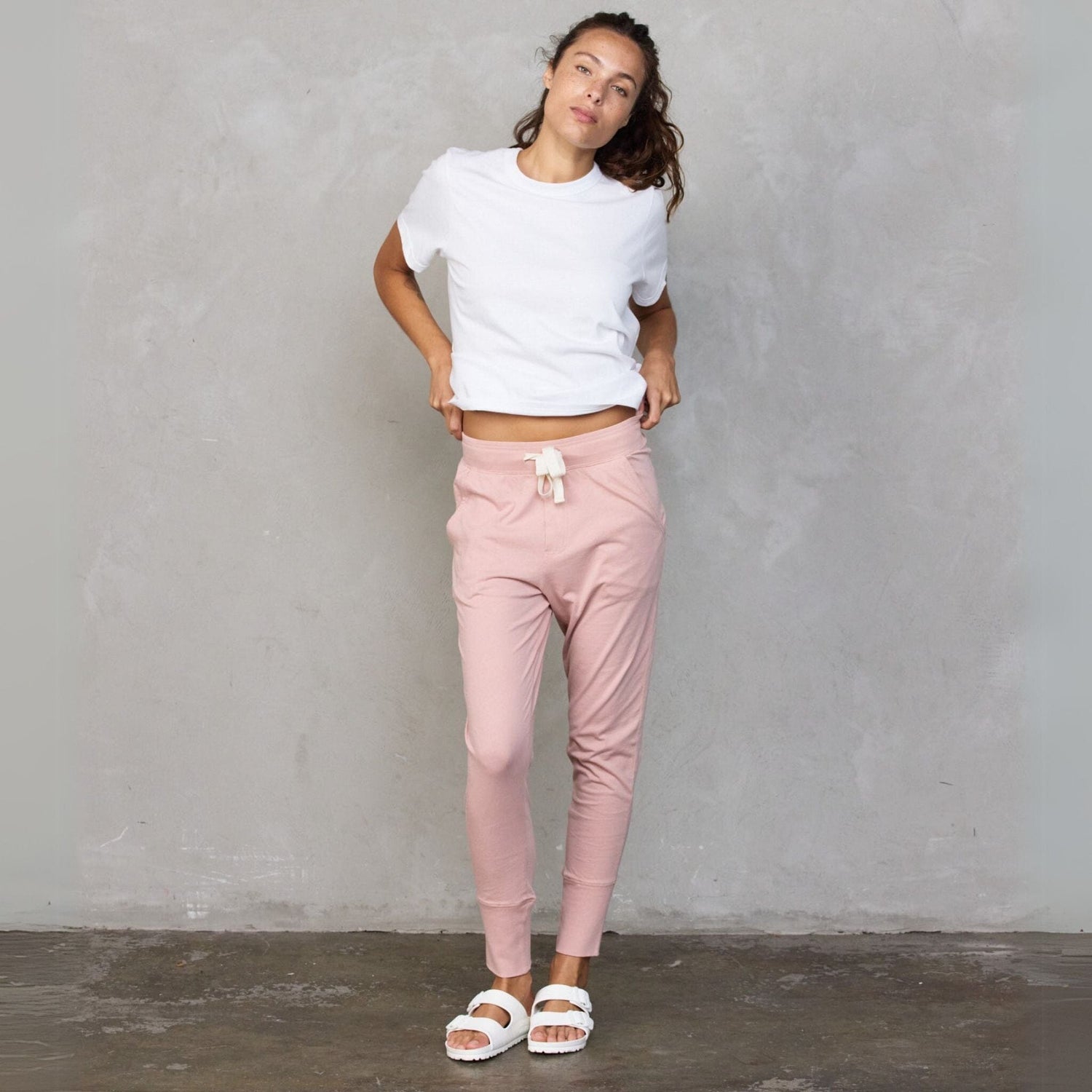 Lounge Pant Dusty Pink pants Organic Crew 