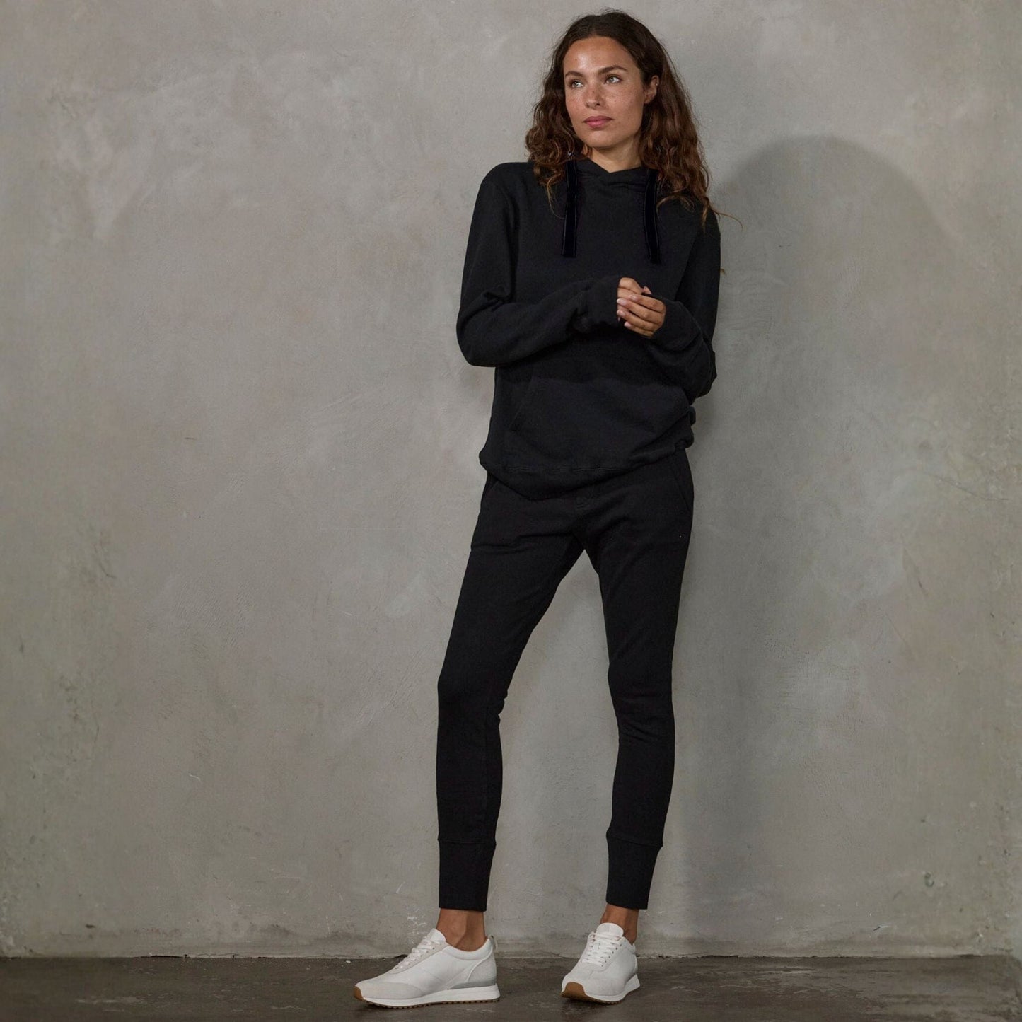 Crew Pant Organic Cotton Black (black drawstring) pants Organic Crew 