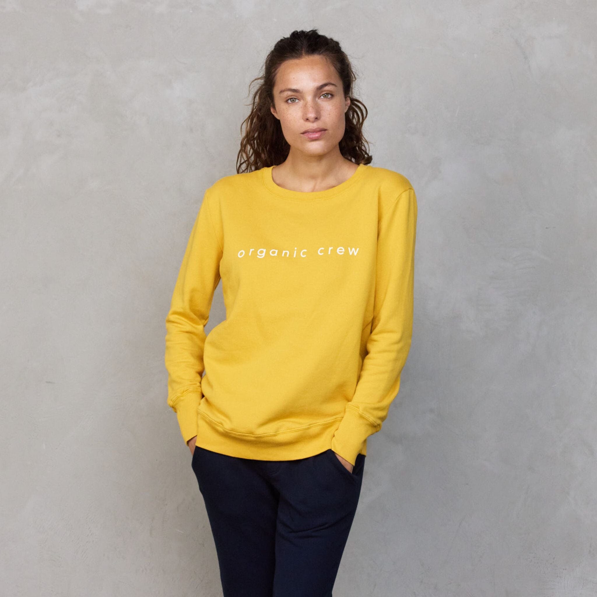 Boyfriend Sweater Saffron OC Sweater Organic Crew 