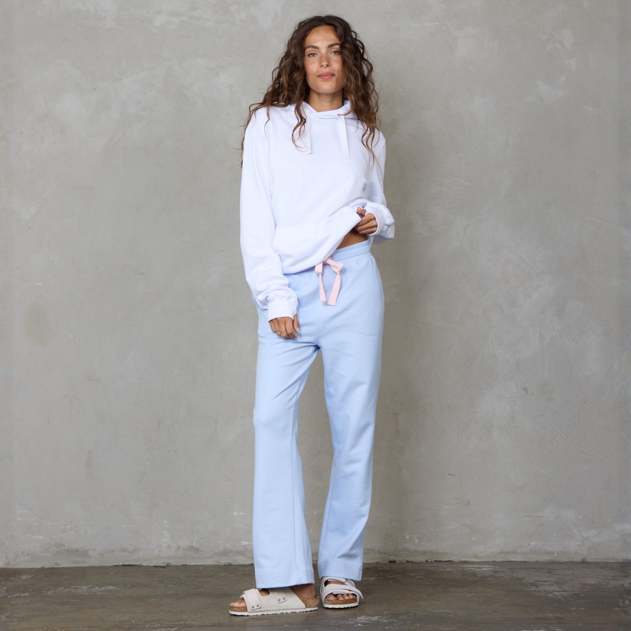 Slouchy Organic Cotton Hoodie White Sweater Organic Crew 