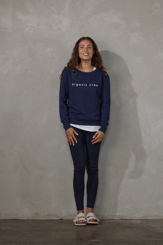 Boyfriend Sweater Navy OC Sweater Organic Crew 