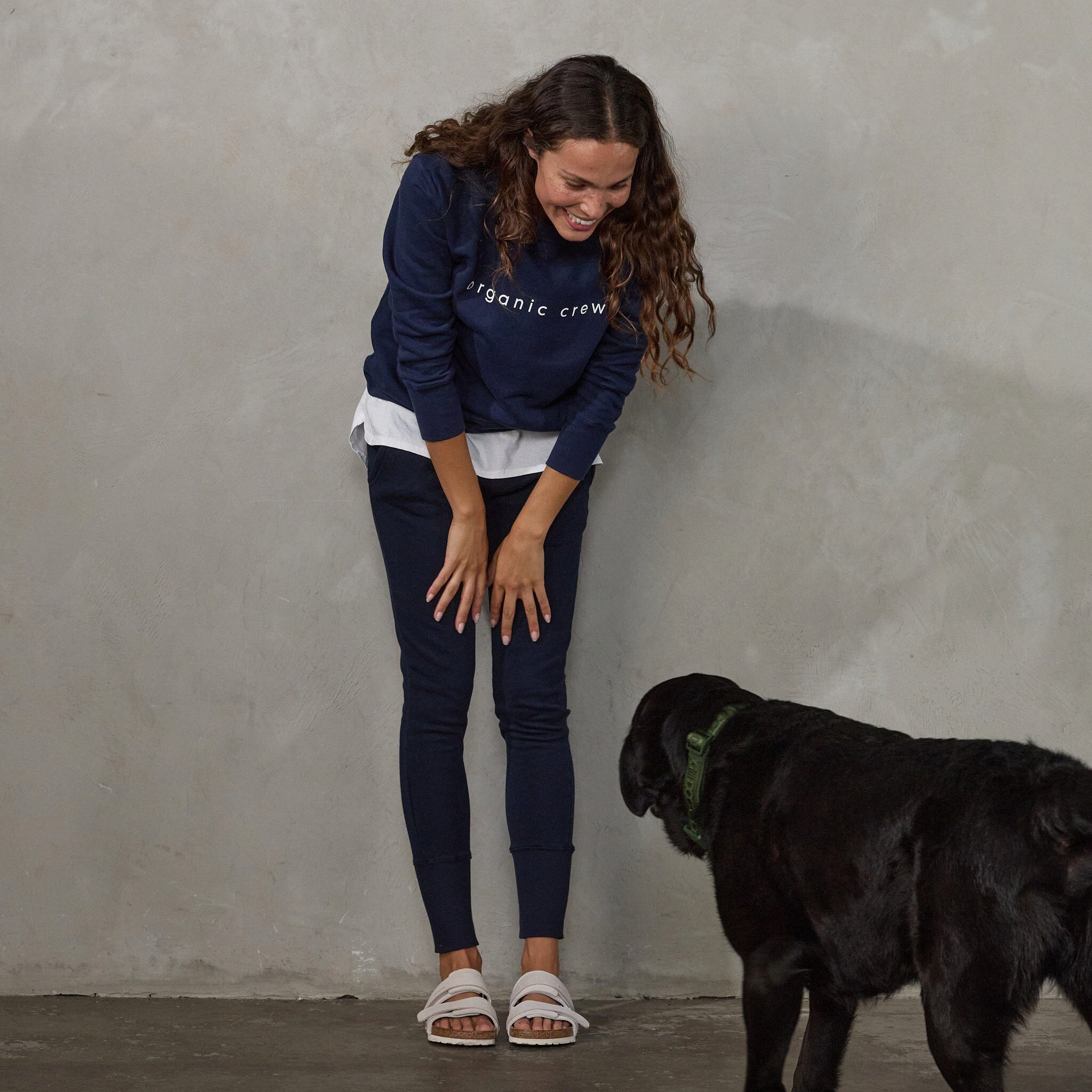 Boyfriend Sweater Navy OC Sweater Organic Crew 