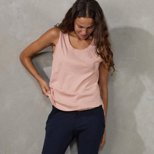 Perfecto Tank Dusty Pink Tank Organic Crew