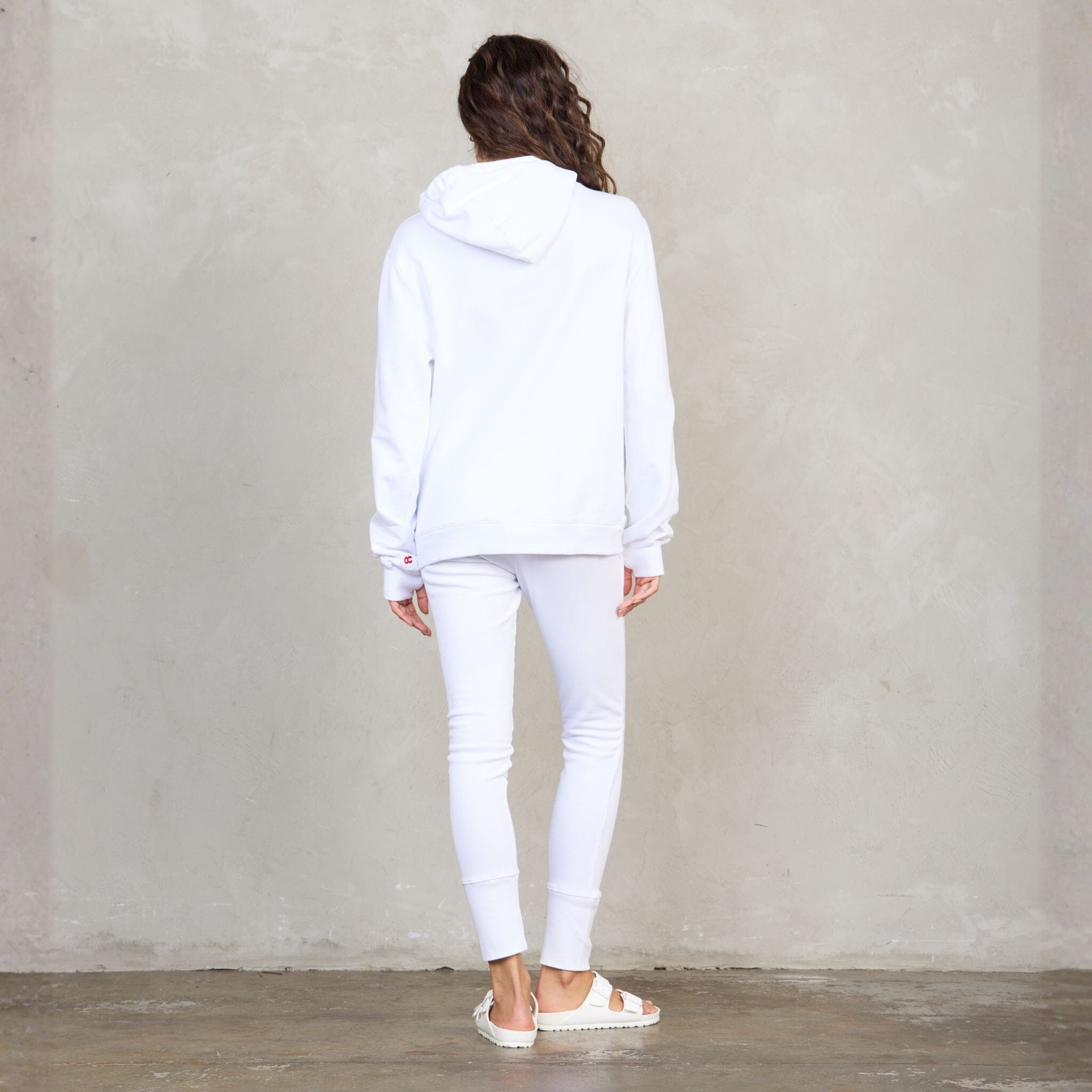 Slouchy Organic Cotton Hoodie White Sweater Organic Crew 