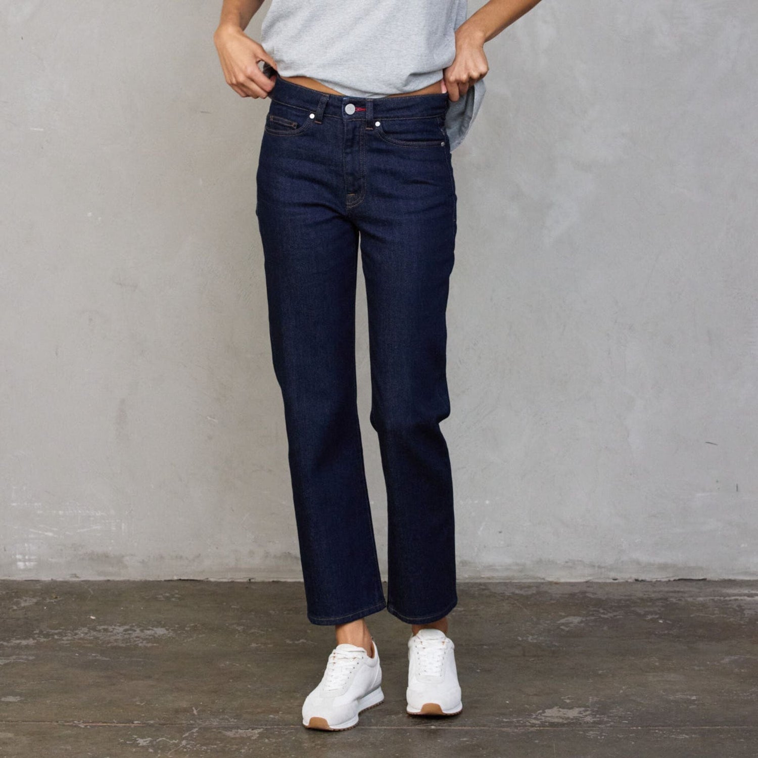 Dark Indigo Teddy Jean pants Organic Crew 
