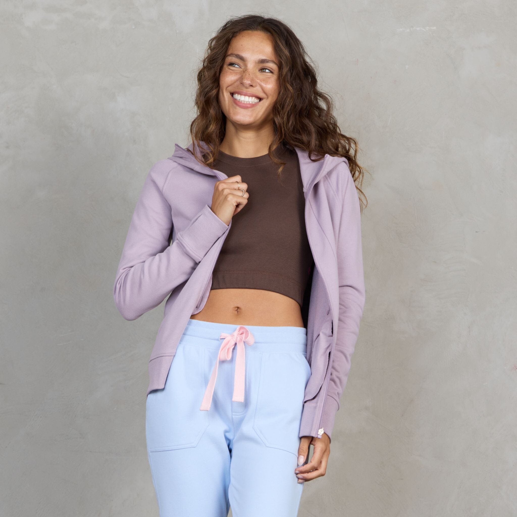 Gaia Organic Cotton Ribbed Racerback Yoga Crop Top Bra Support Chocolate Tank Organic Crew 