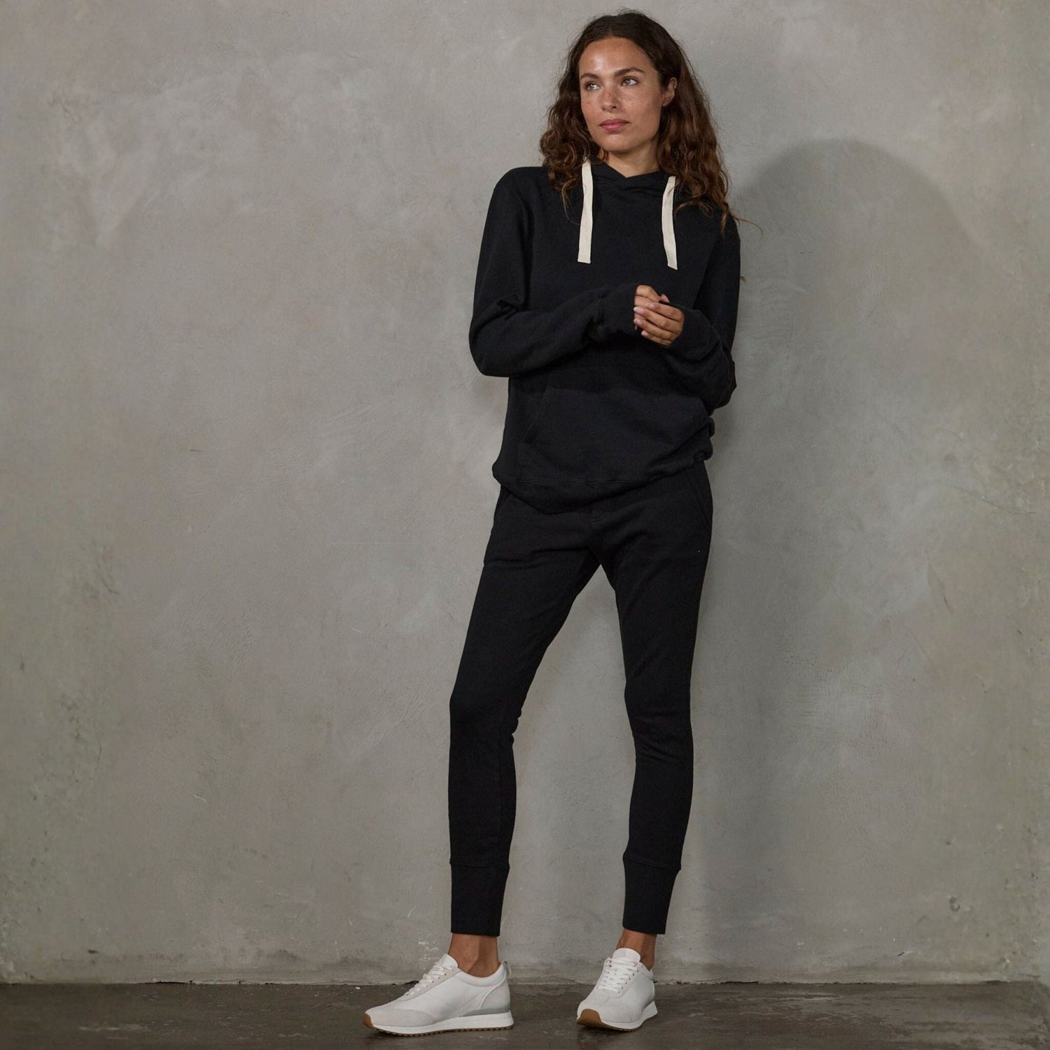 Crew Pant Organic Cotton Black (natural drawstring) pants Organic Crew 