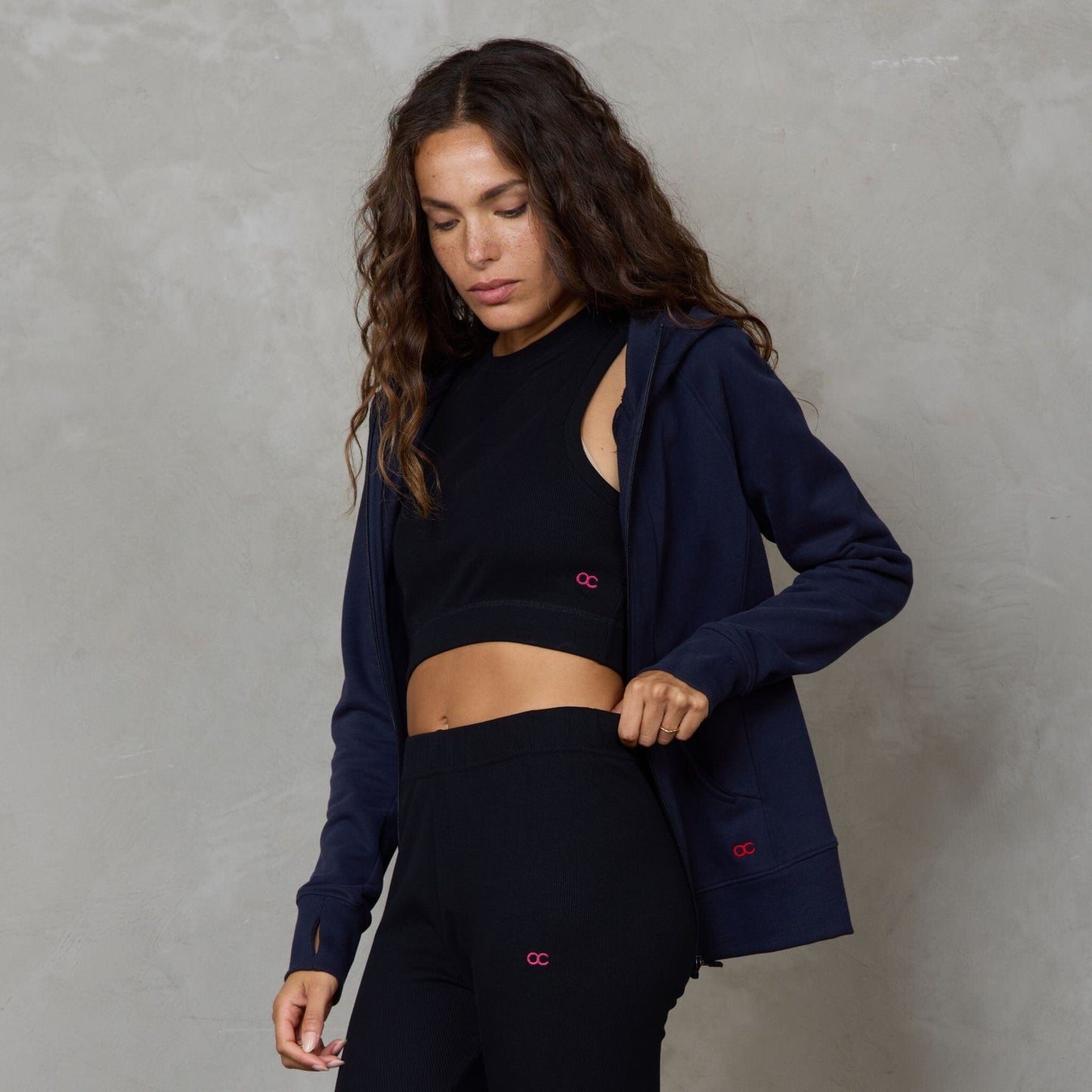 Gaia Organic Cotton Ribbed Racerback Yoga Crop Top Bra Support Black Tank Organic Crew 