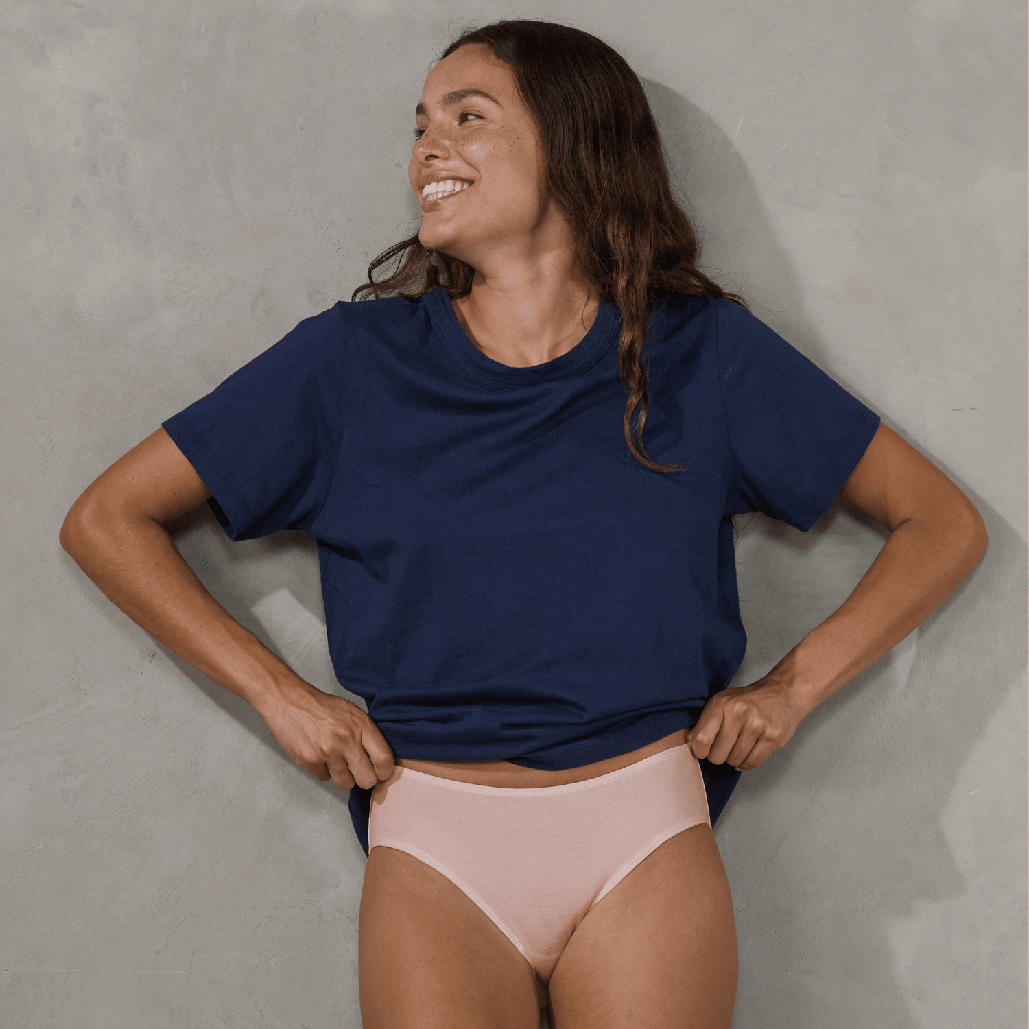 Bella Hipster Brief (2 Pack) Blush brief Organic Crew 