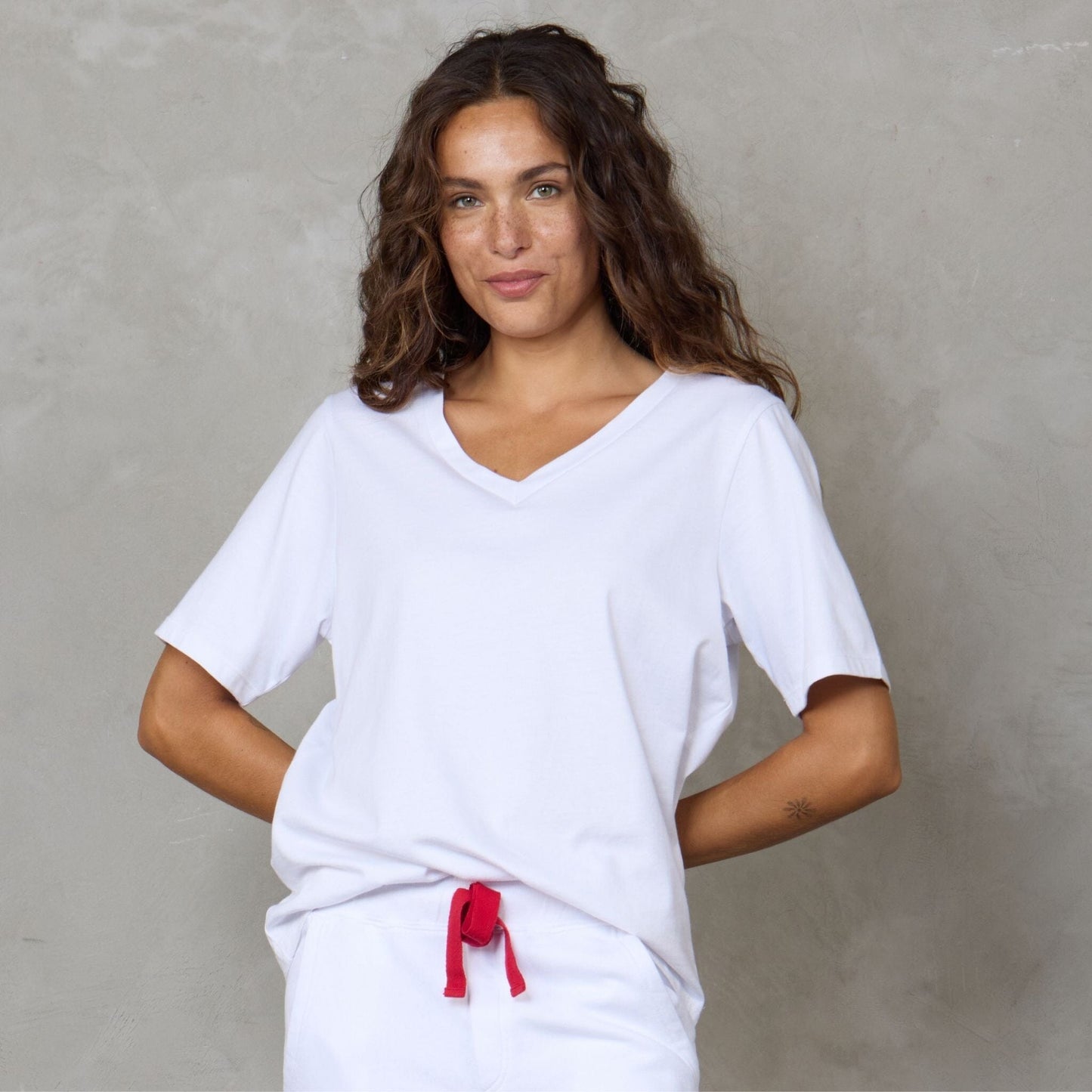 Vie Organic Cotton Tee White Tee Shirt Organic Crew 