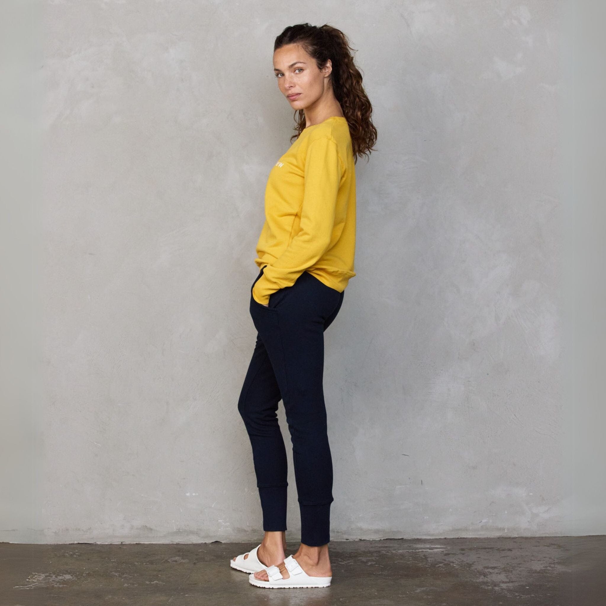 Boyfriend Sweater Saffron OC Sweater Organic Crew 