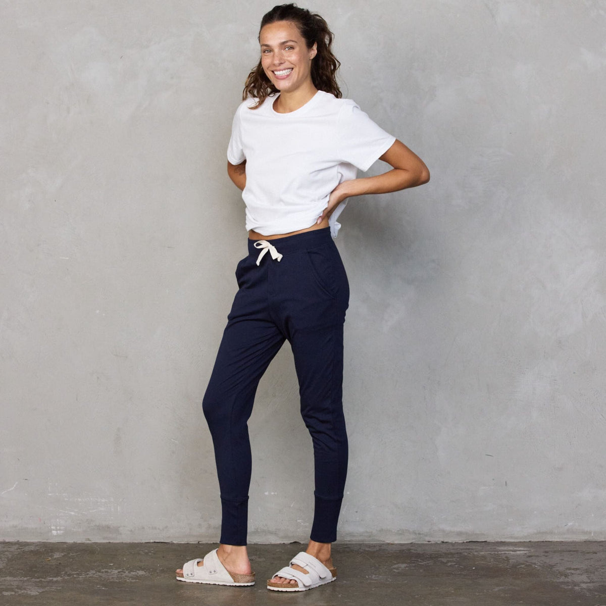 Lounge Pant Navy pants Organic Crew 