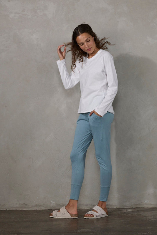 Lounge Pant Steel Blue pants Organic Crew 