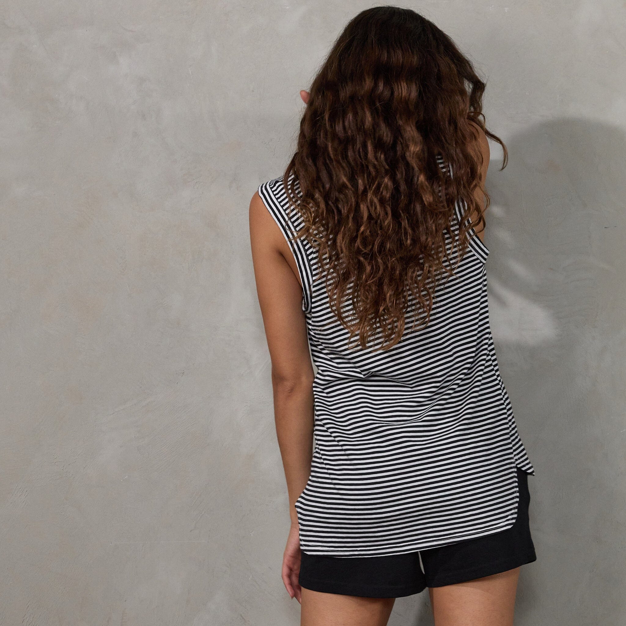 Perfecto Tank Fine Stripe Tank Organic Crew 