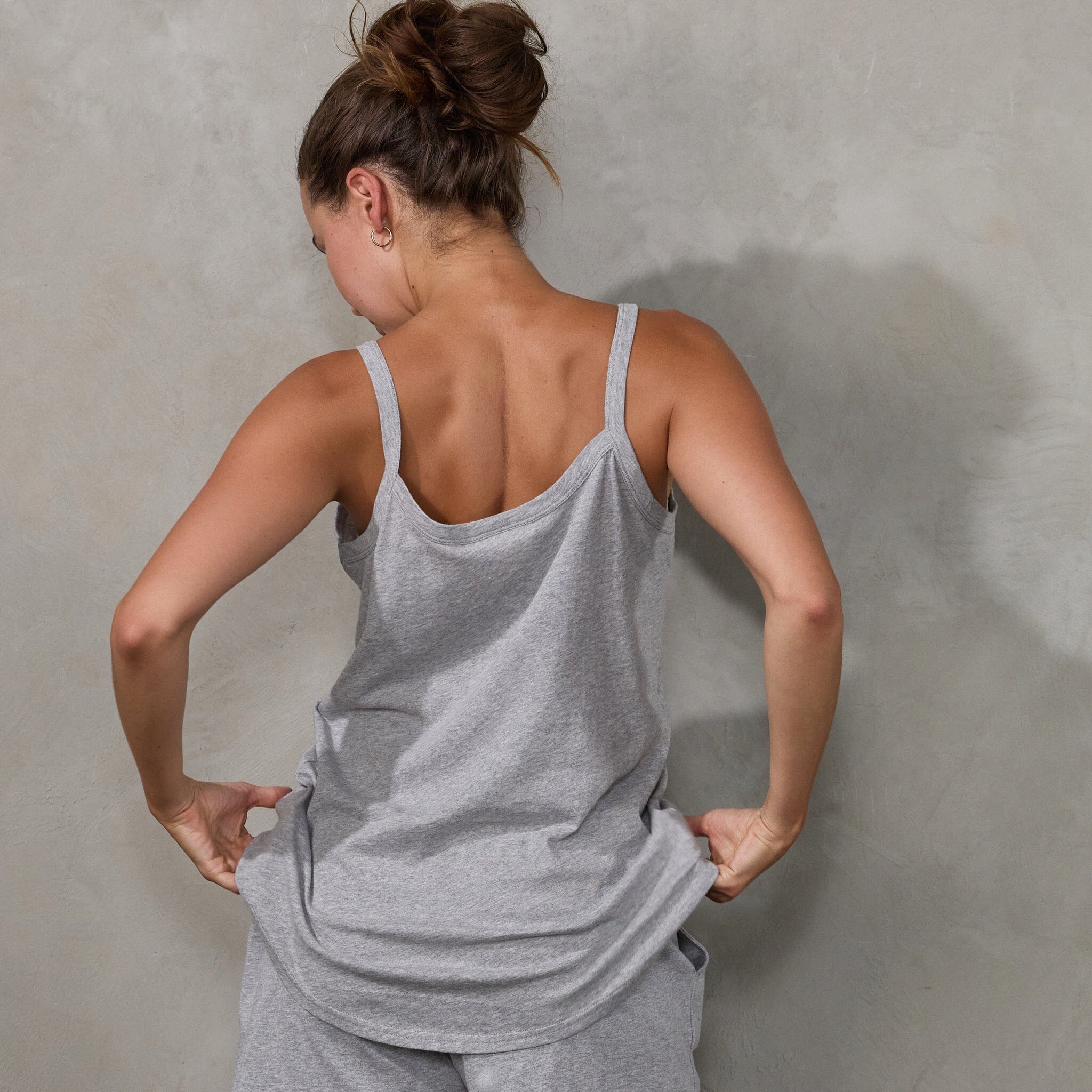 Spindrift Singlet Grey Tank Organic Crew 