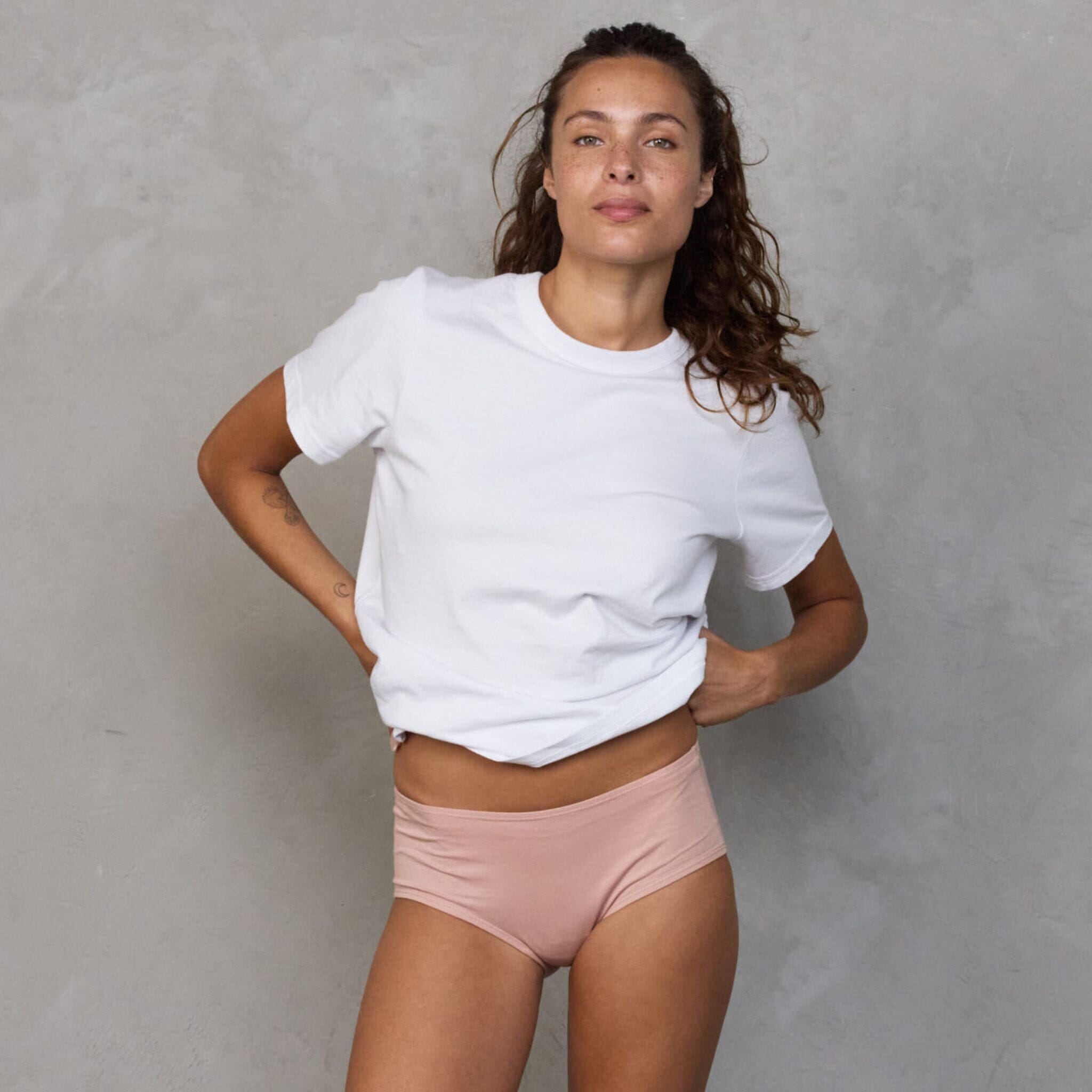 Asha Full Brief - Blush (2 PACK) brief Organic Crew 