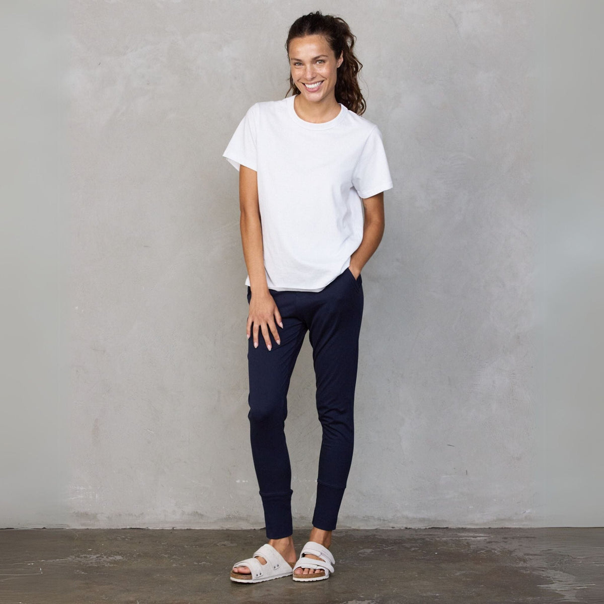 Lounge Pant Navy pants Organic Crew 