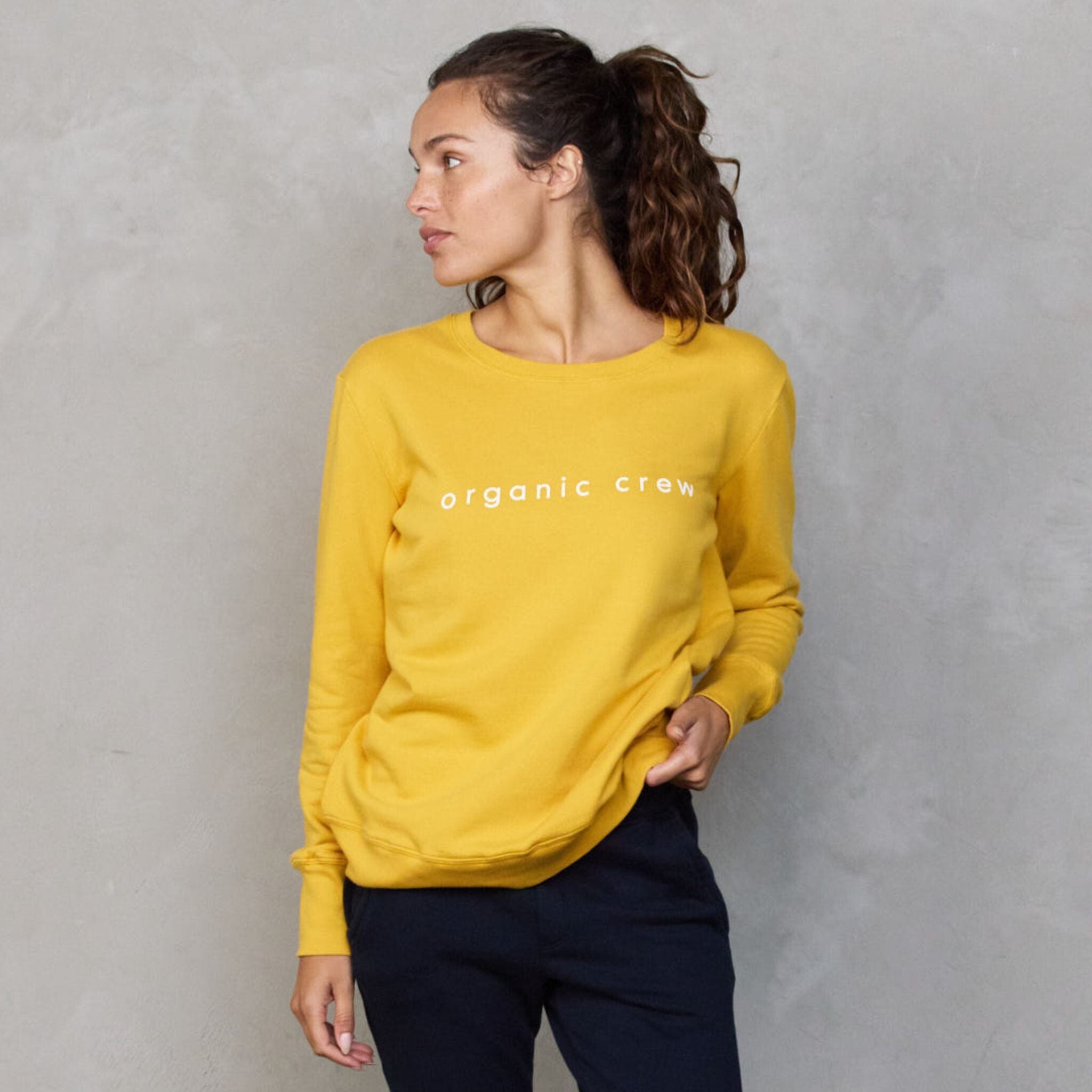 Boyfriend Sweater Saffron OC Sweater Organic Crew 