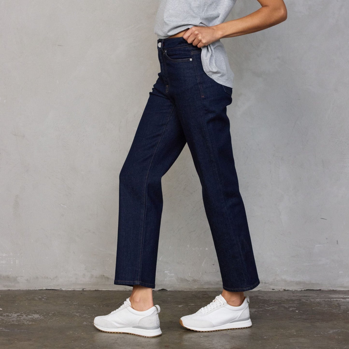 Dark Indigo Teddy Jean pants Organic Crew 