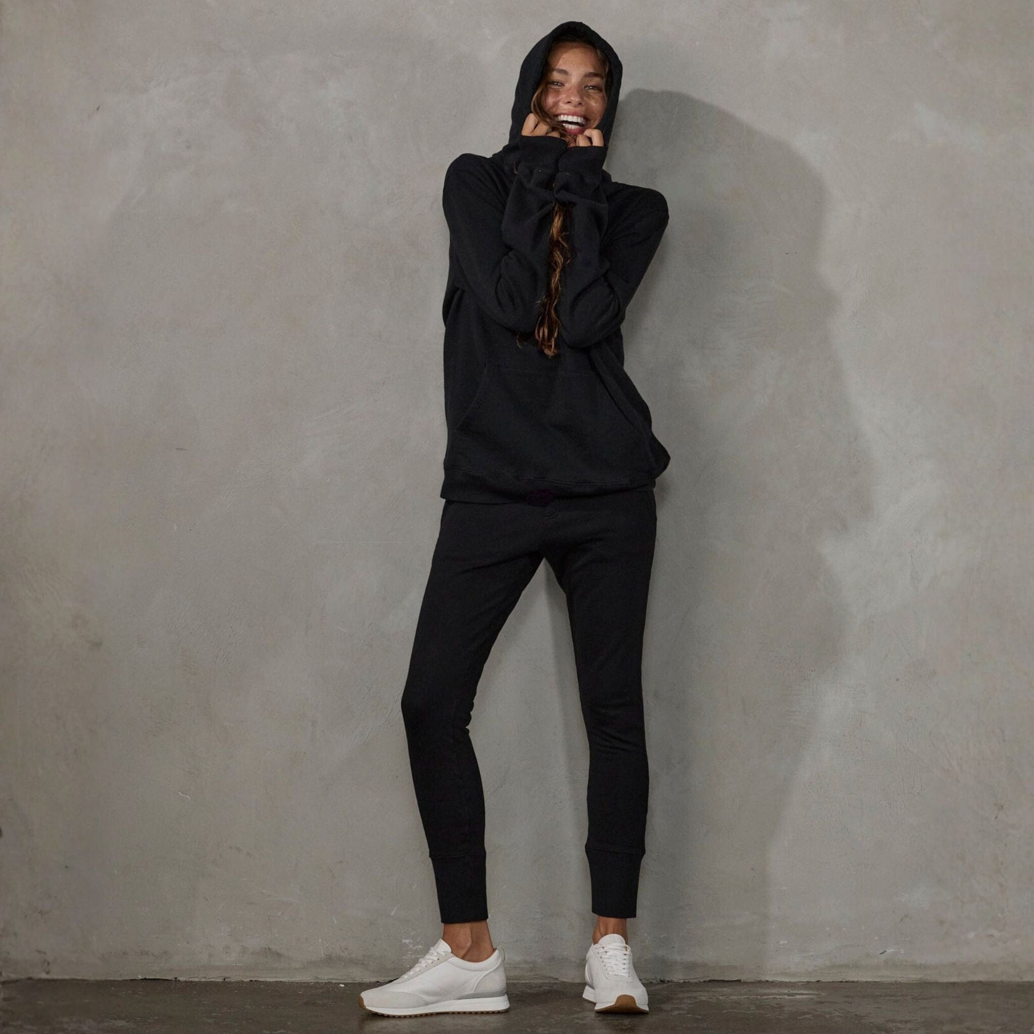 Crew Pant Organic Cotton Black (black drawstring) pants Organic Crew 