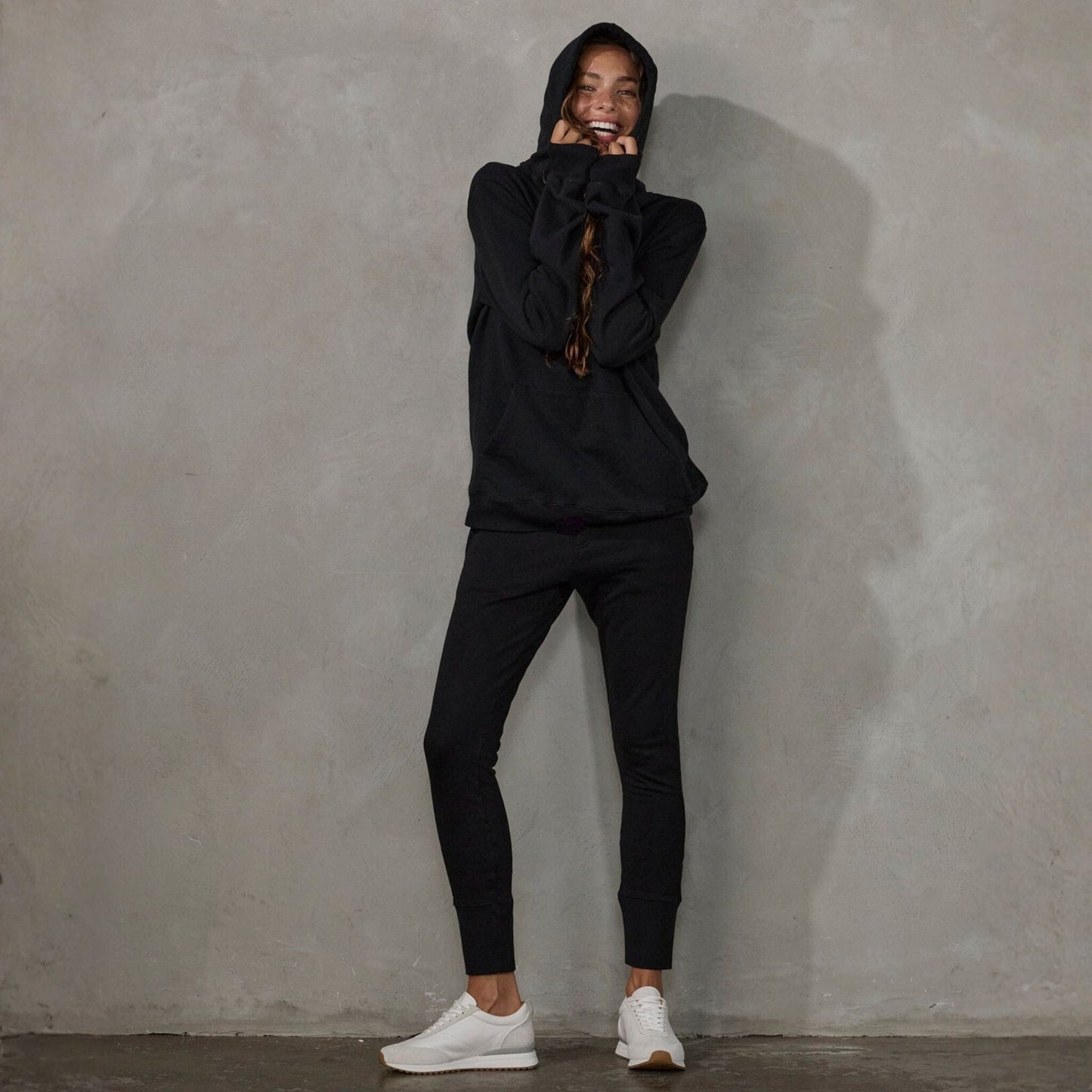 Crew Pant Organic Cotton Black (black drawstring) pants Organic Crew 