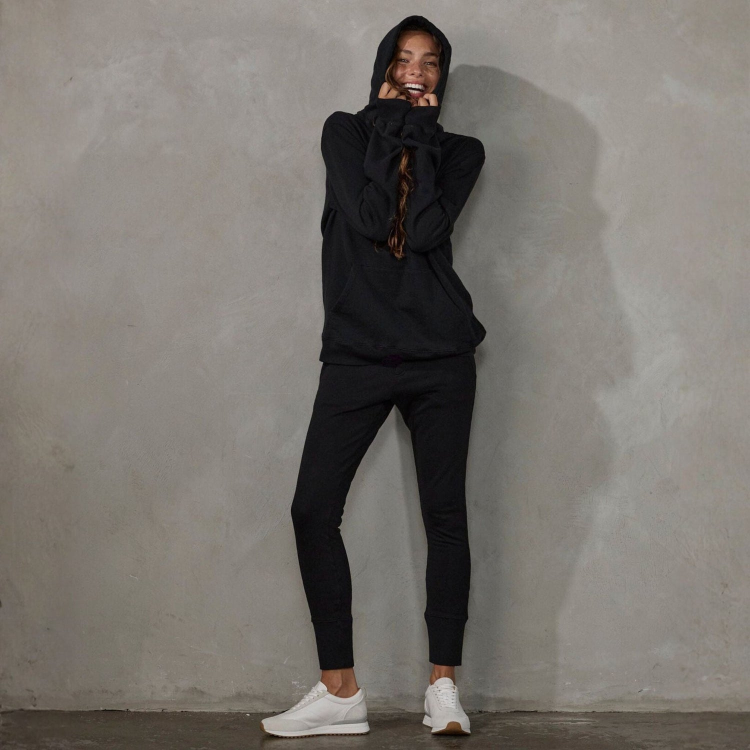 Crew Pant Organic Cotton Black (black drawstring) pants Organic Crew 