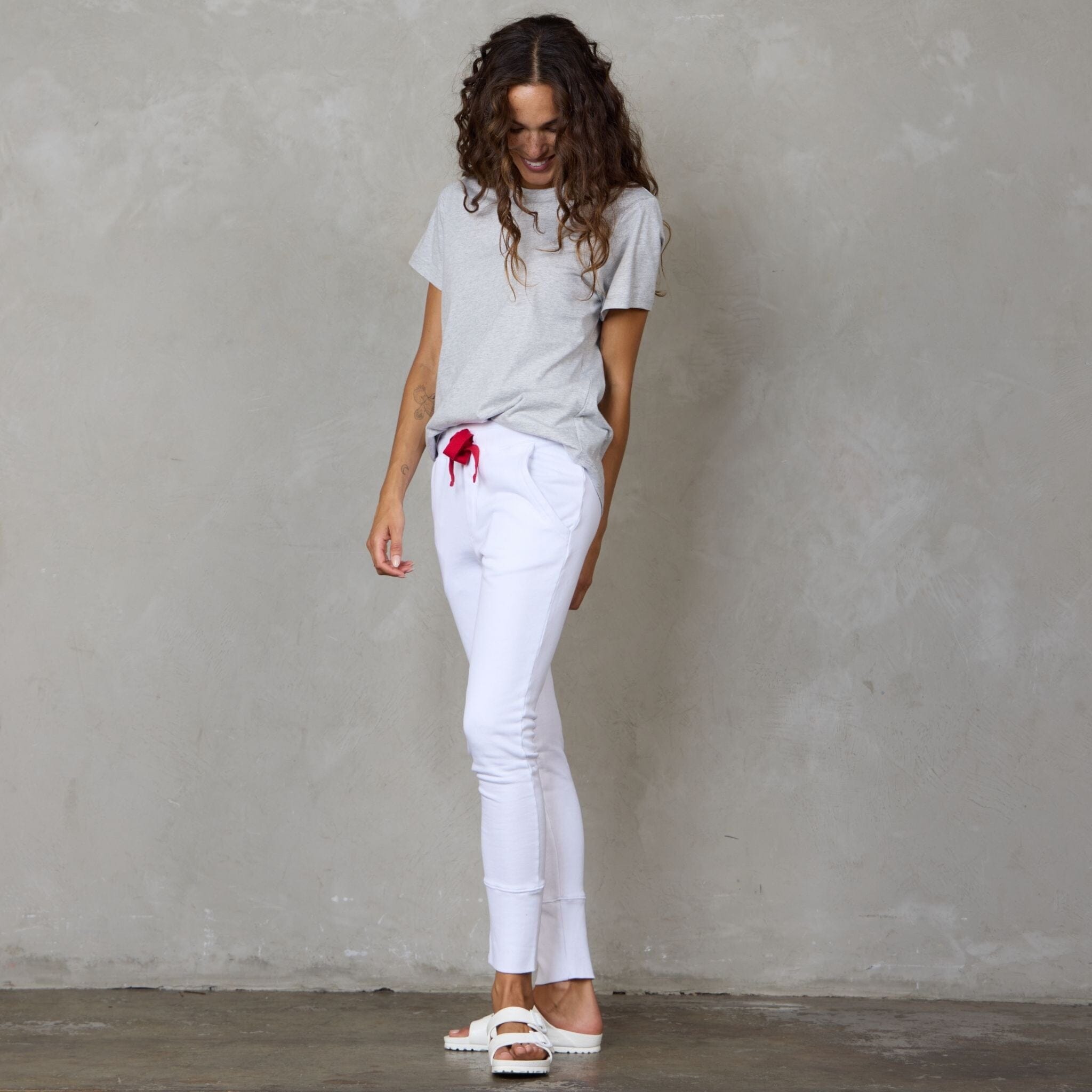 Boyfriend Organic Cotton Tee Grey Tee Shirt Organic Crew 