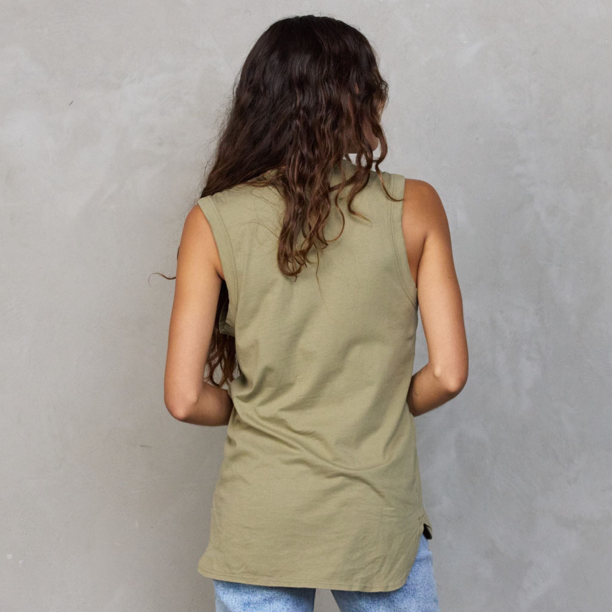 Perfecto Tank Khaki Tank Organic Crew 