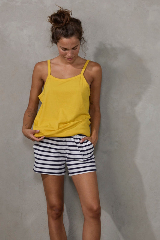 Somers Short Navy Stripe shorts Organic Crew 