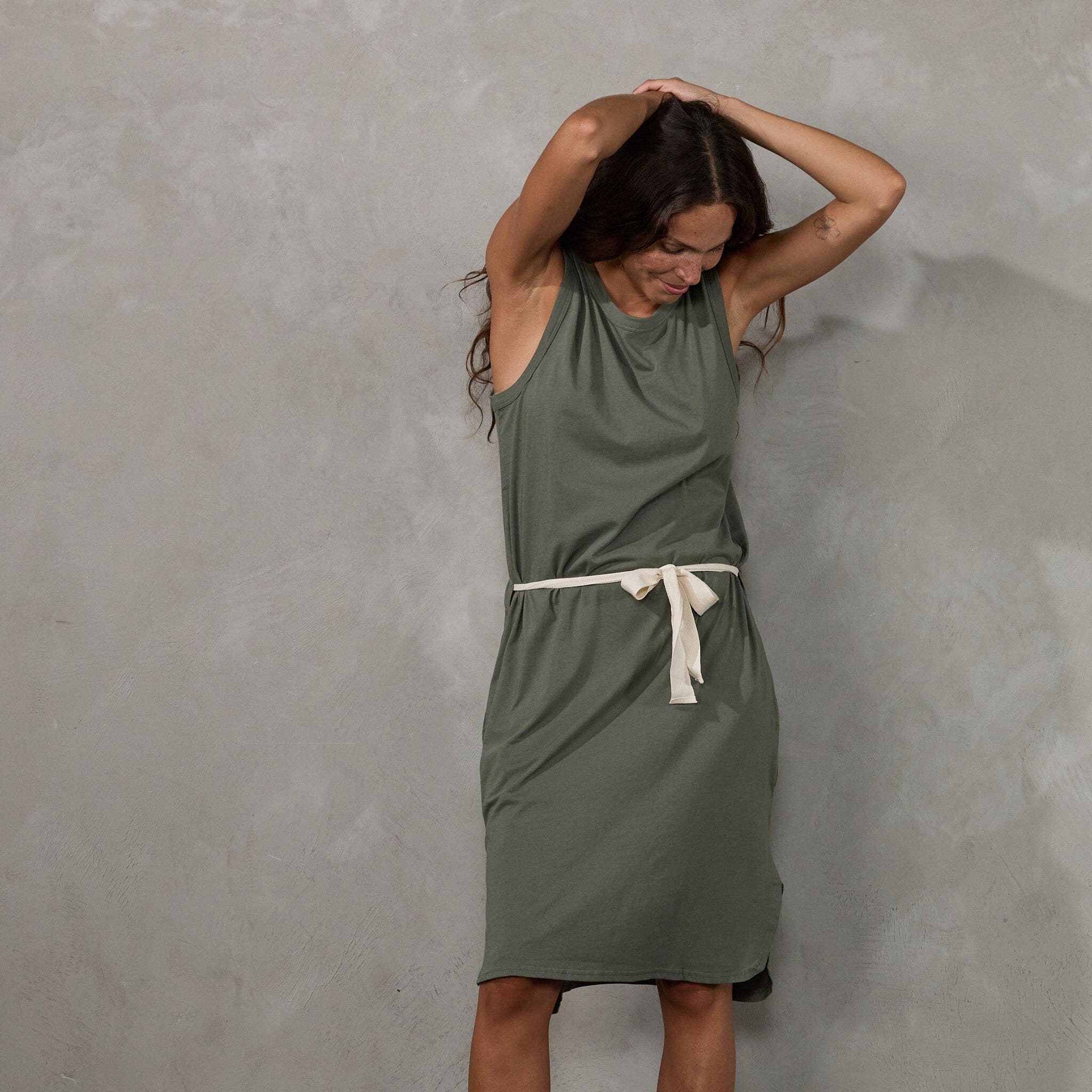 Dunes Dress Khaki dress Organic Crew 