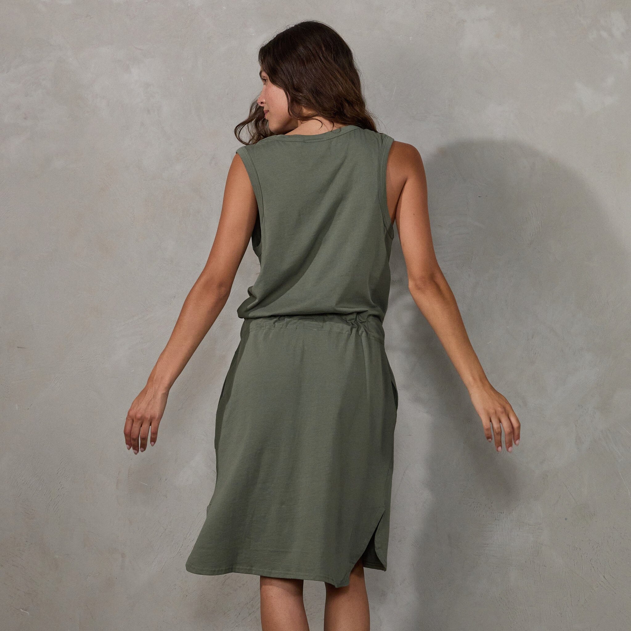 Dunes Dress Khaki dress Organic Crew 