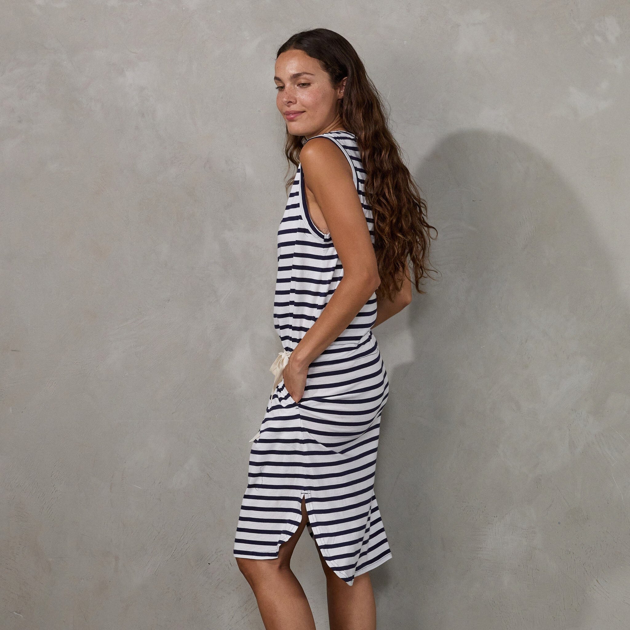 Dunes Dress Stripe dress Organic Crew 