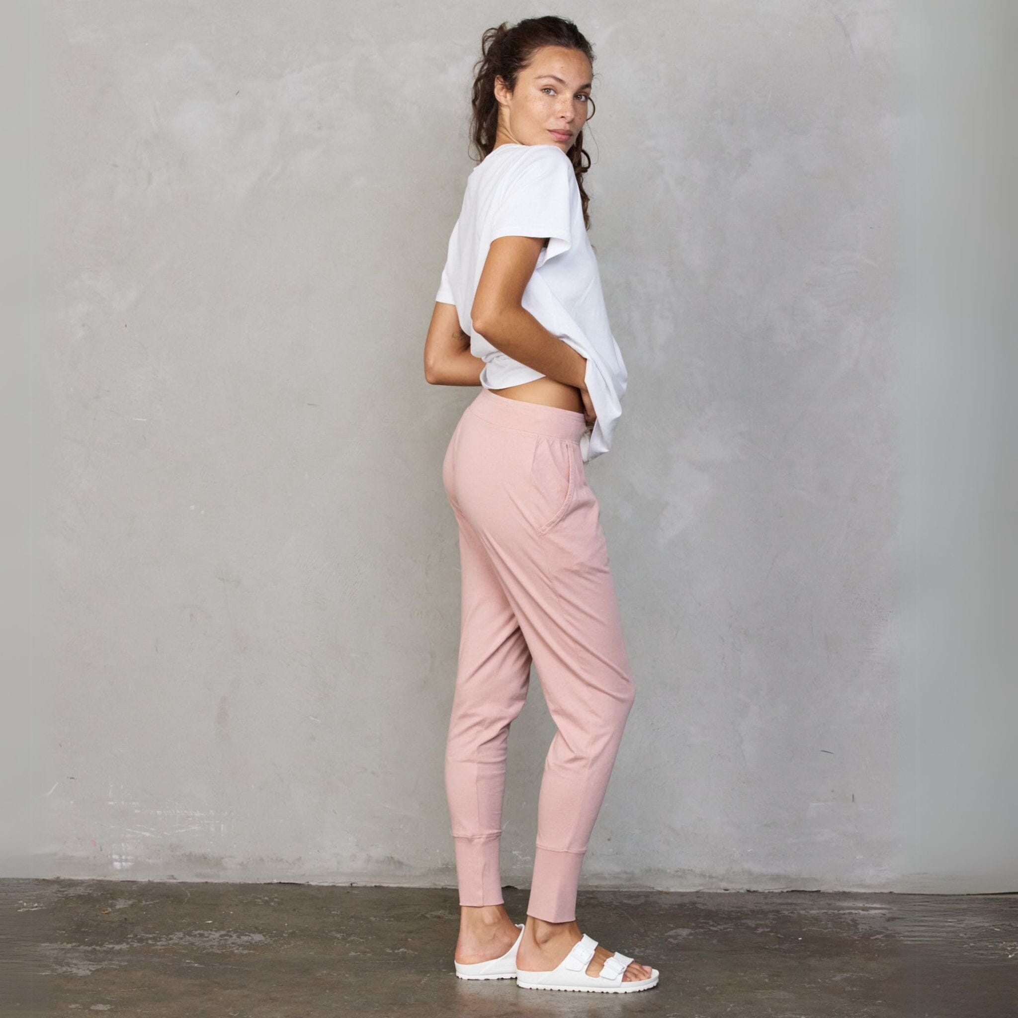 Lounge Pant Dusty Pink pants Organic Crew 