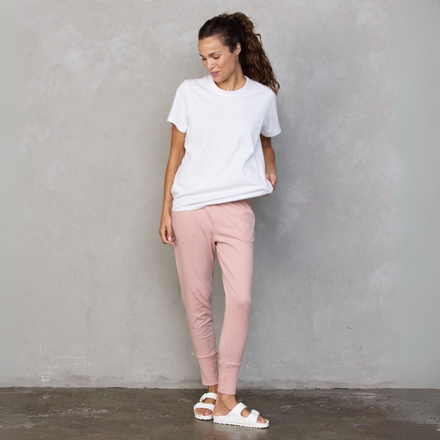 Lounge Pant Dusty Pink pants Organic Crew 