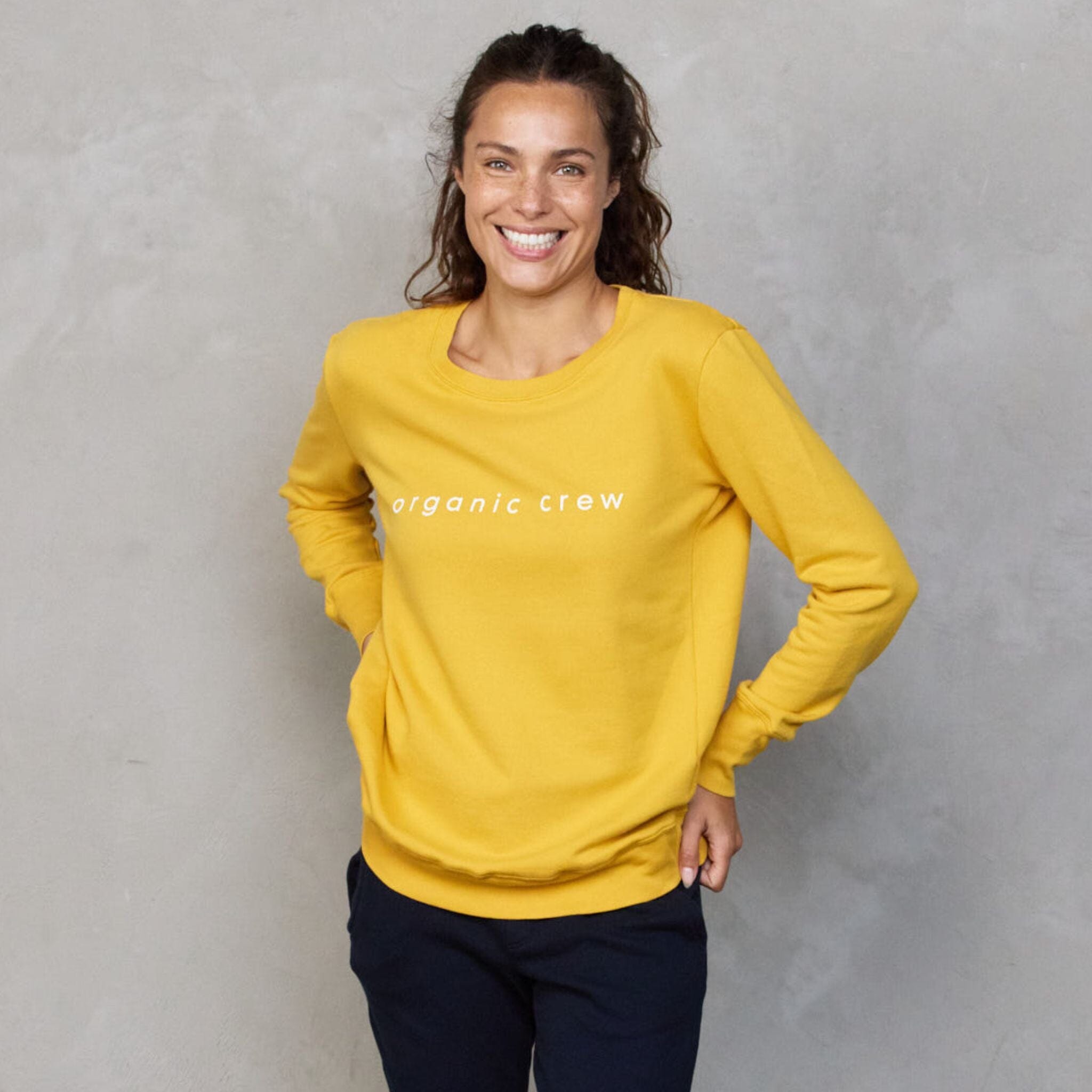 Boyfriend Sweater Saffron OC Sweater Organic Crew 