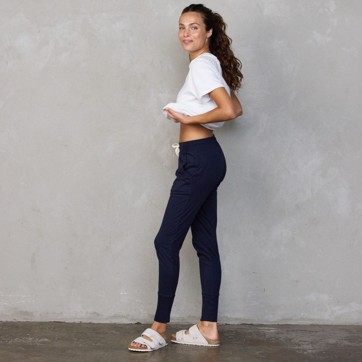 Lounge Pant Navy pants Organic Crew 