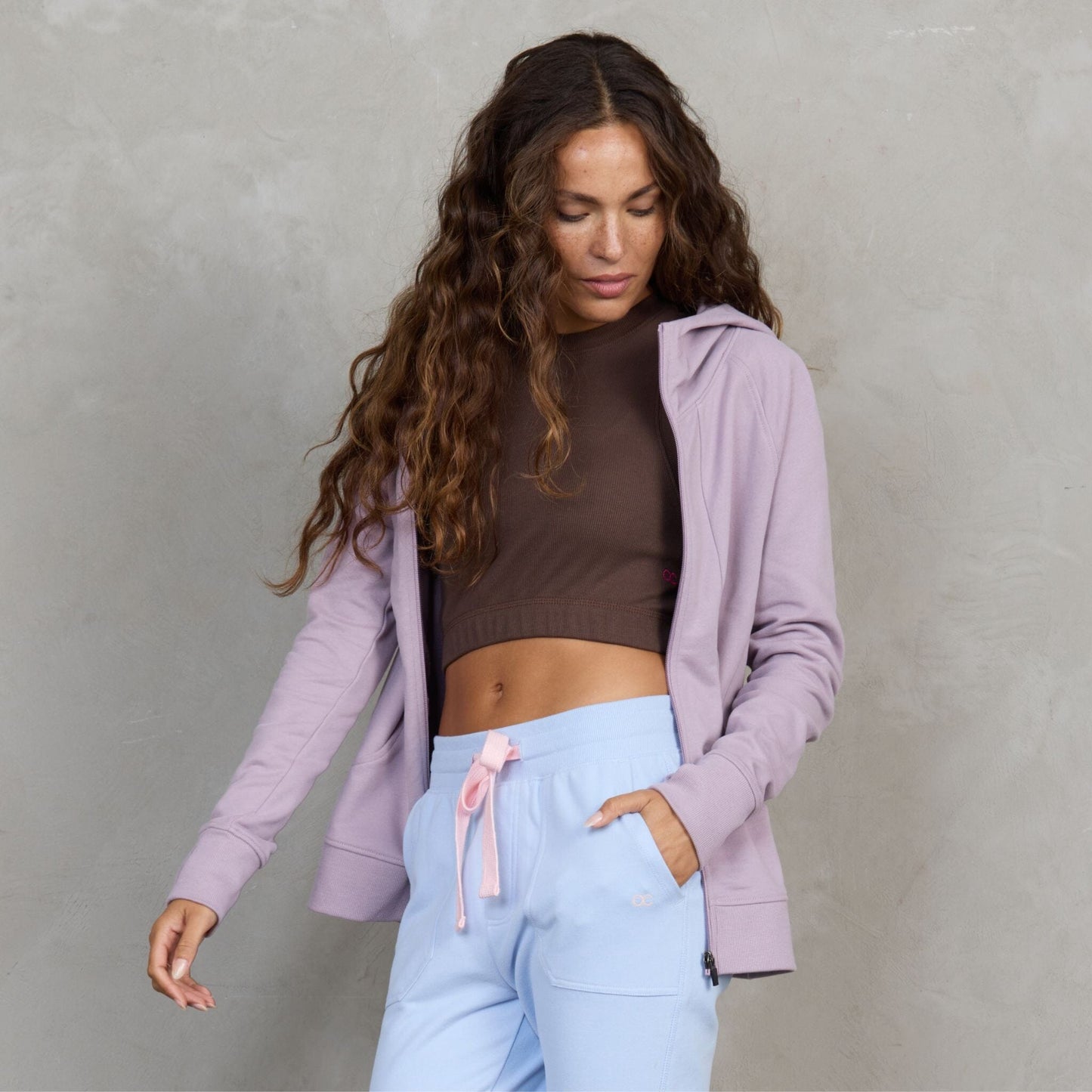 Gaia Organic Cotton Ribbed Racerback Yoga Crop Top Bra Support Chocolate Tank Organic Crew 