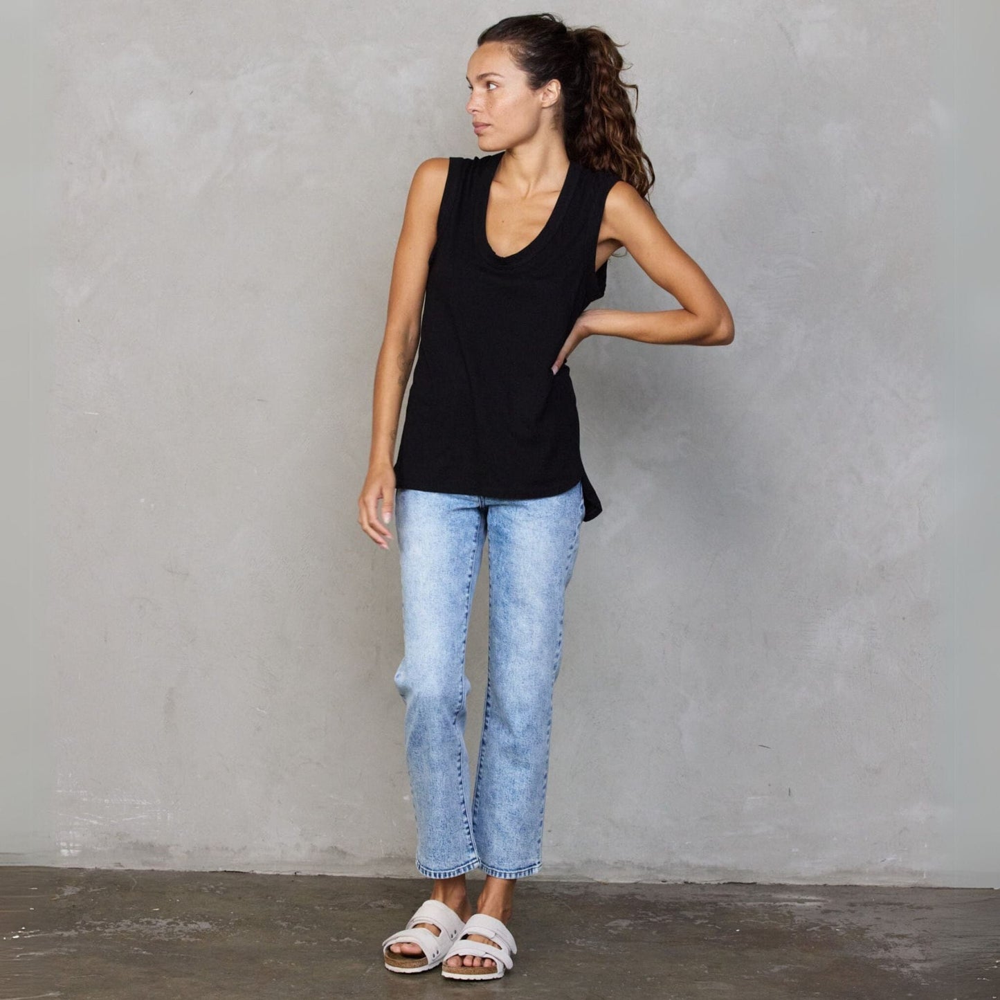 Snow Wash Teddy Jean pants Organic Crew 
