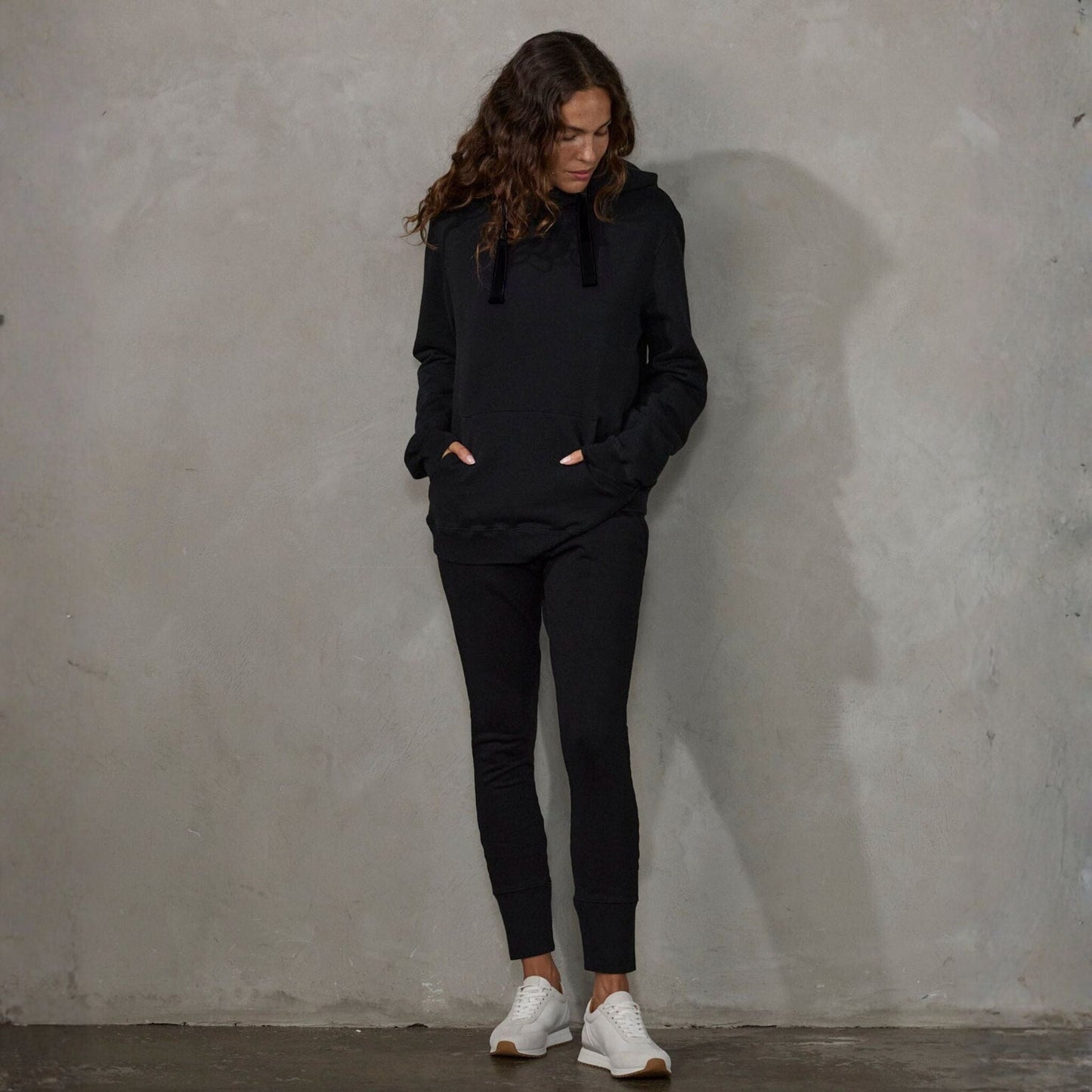 Crew Pant Organic Cotton Black (black drawstring) pants Organic Crew 