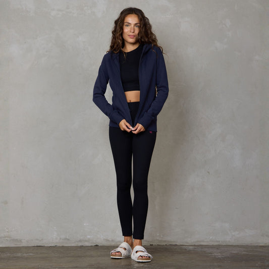 Gaia Organic Cotton Ribbed High Rise Leggings Black Pants Organic Crew