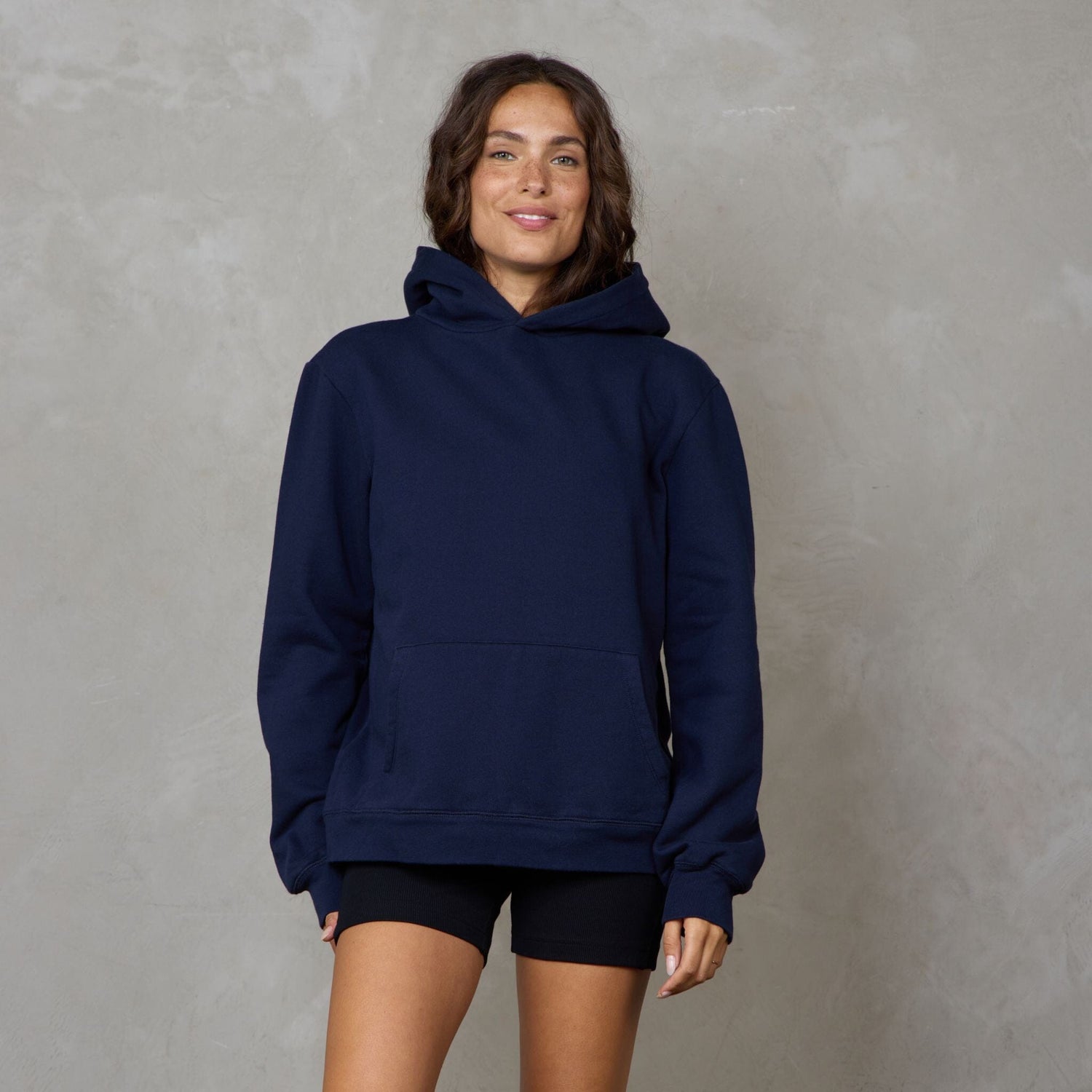 Gaia Organic Cotton Ribbed High Rise Yoga Bike Short Black shorts Organic Crew 